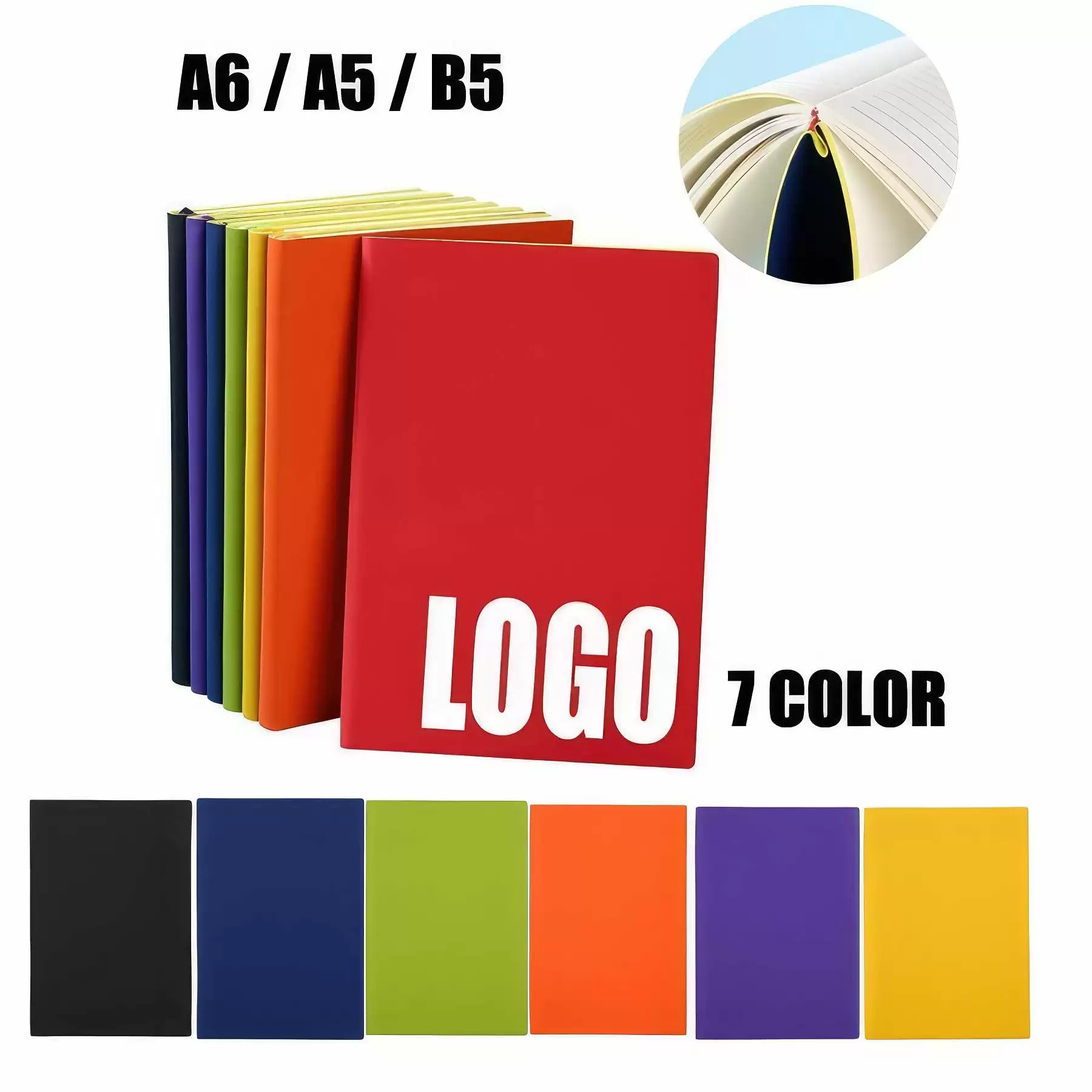 PU Leather B5 Business Travel Journal Diary Notebook