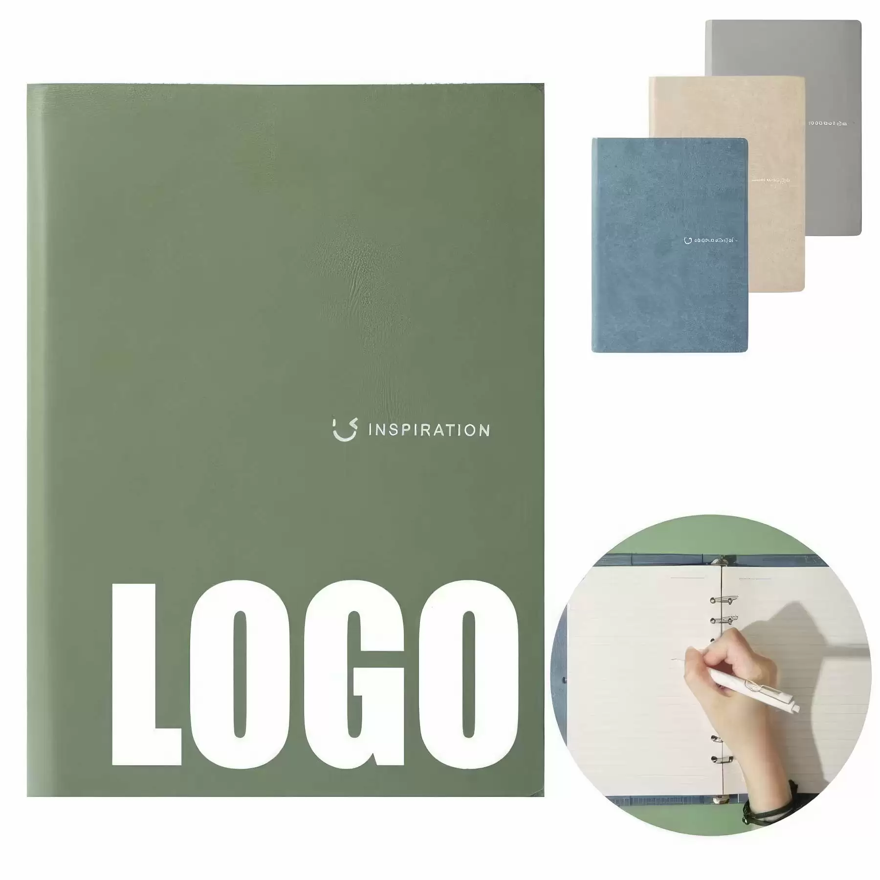 PU Leather A5 Business Travel Journal Binder Notebook