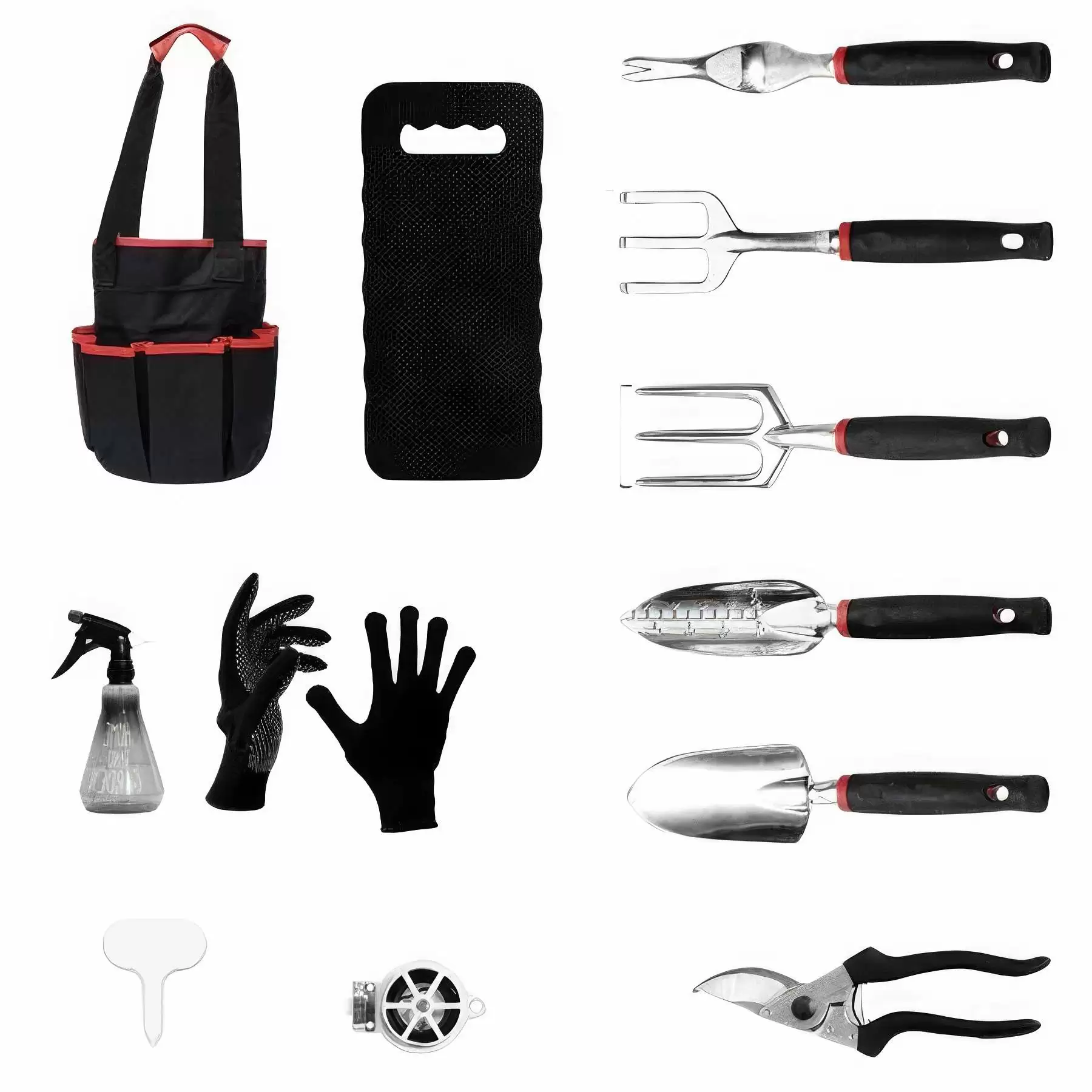 Home Gardening Planting Hand Tool Set Starter Kit with Bag - Image 2