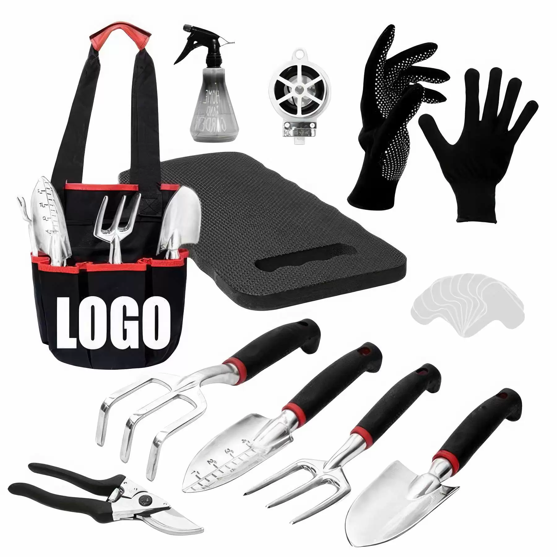 Home Gardening Planting Hand Tool Set Starter Kit with Bag