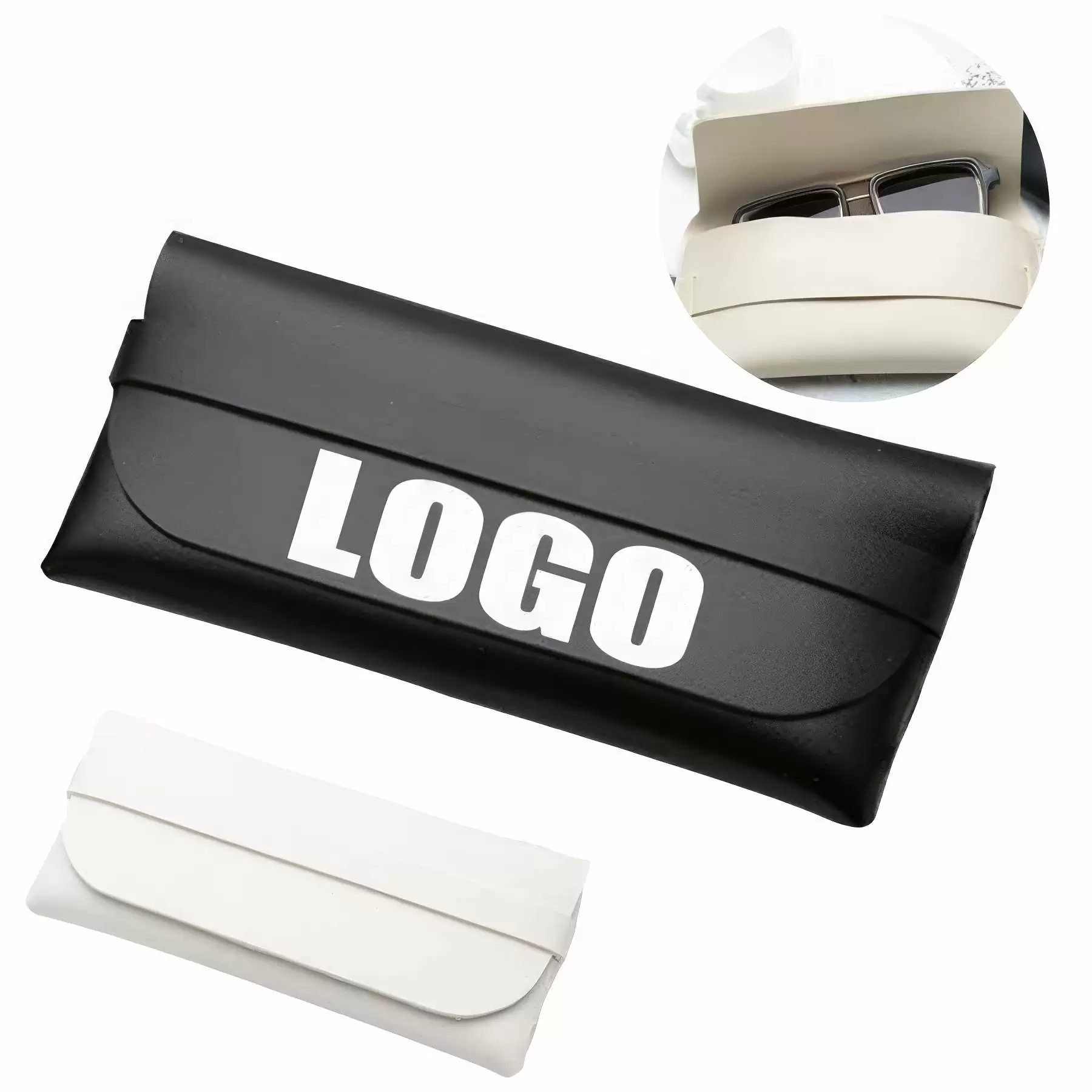 PU Leather Glasses Organizer Bag & Sunglasses Pouch Case