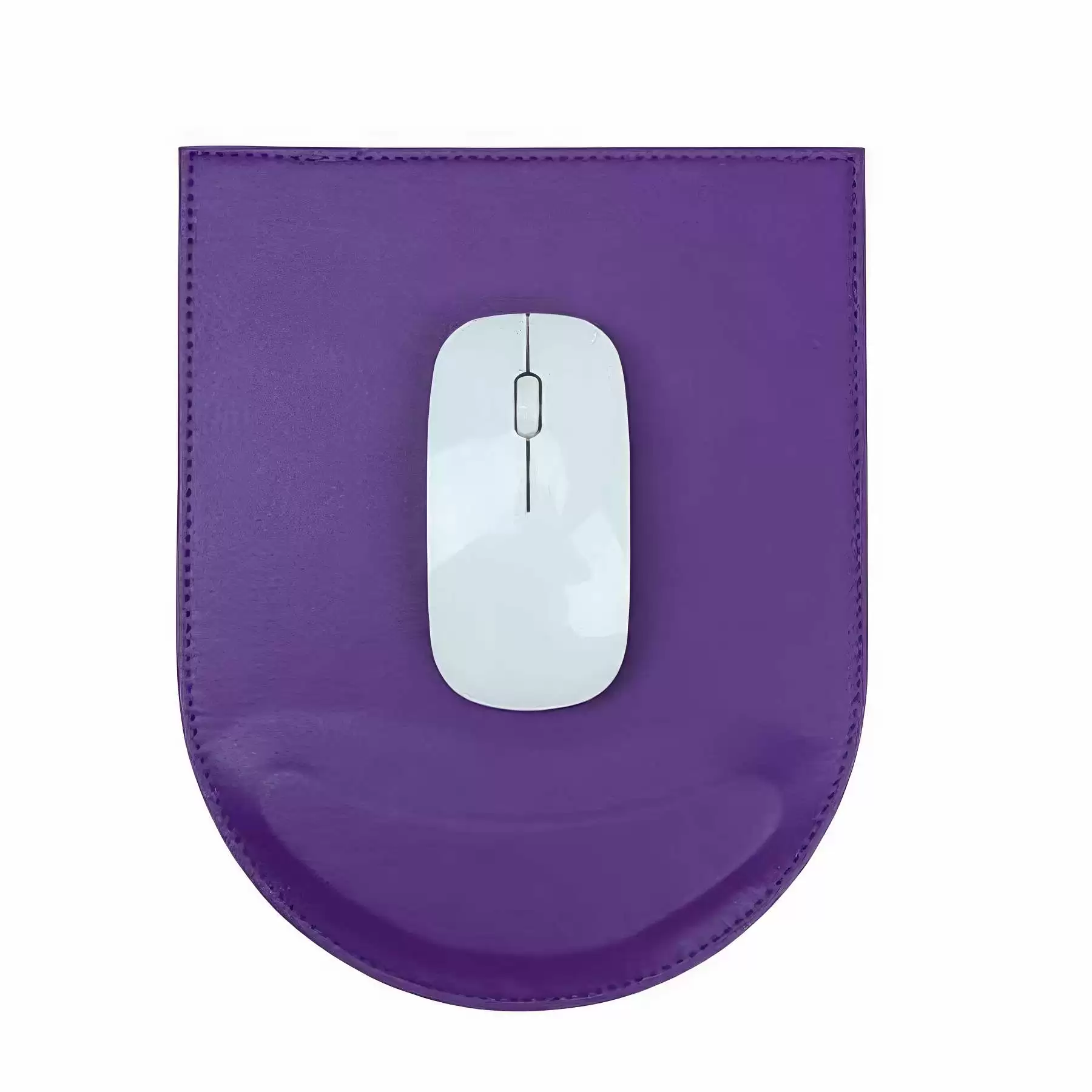 Custom Small PU Leather Computer Laptop Mouse Pad - Image 2