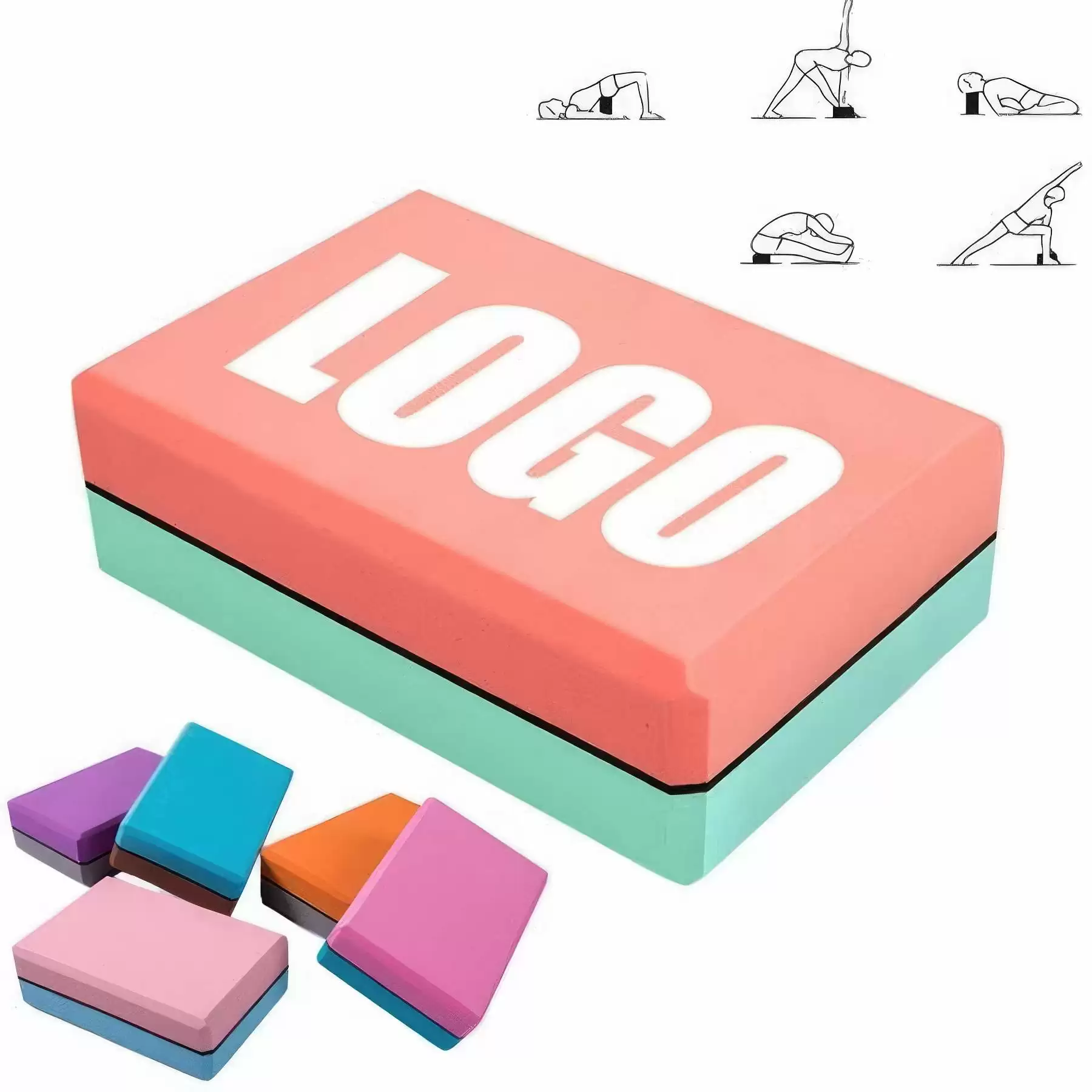 EVA Foam Yoga Pilate Fitness Block - Sports Equipment