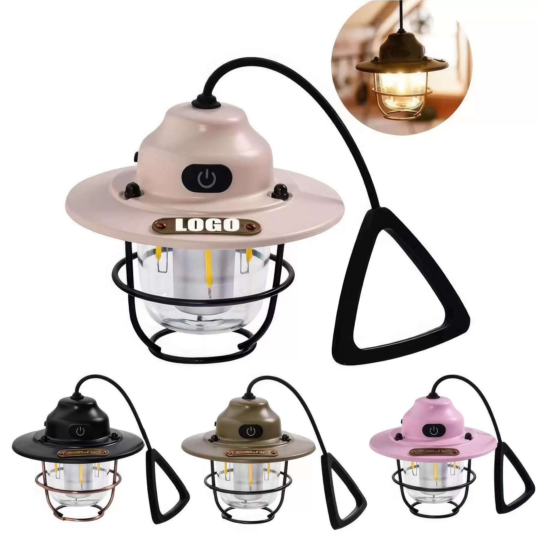Retro Outdoor Camping LED Light & BBQ Picnic Party Lantern