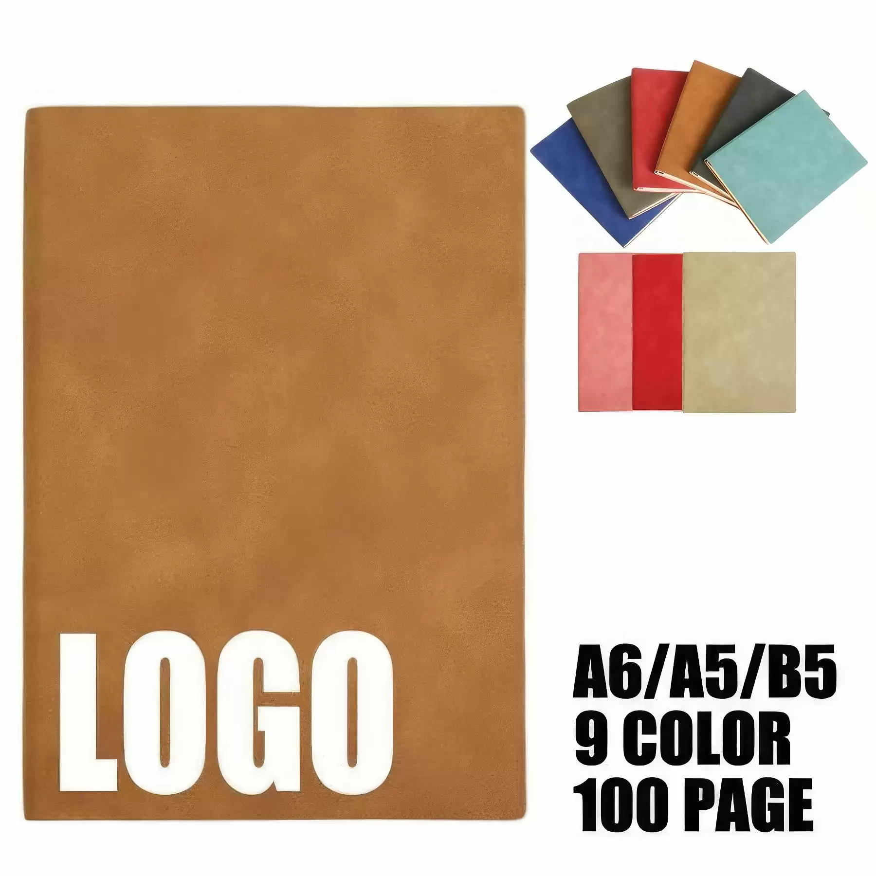 PU Leather A5 Business Travel Journal Notebook