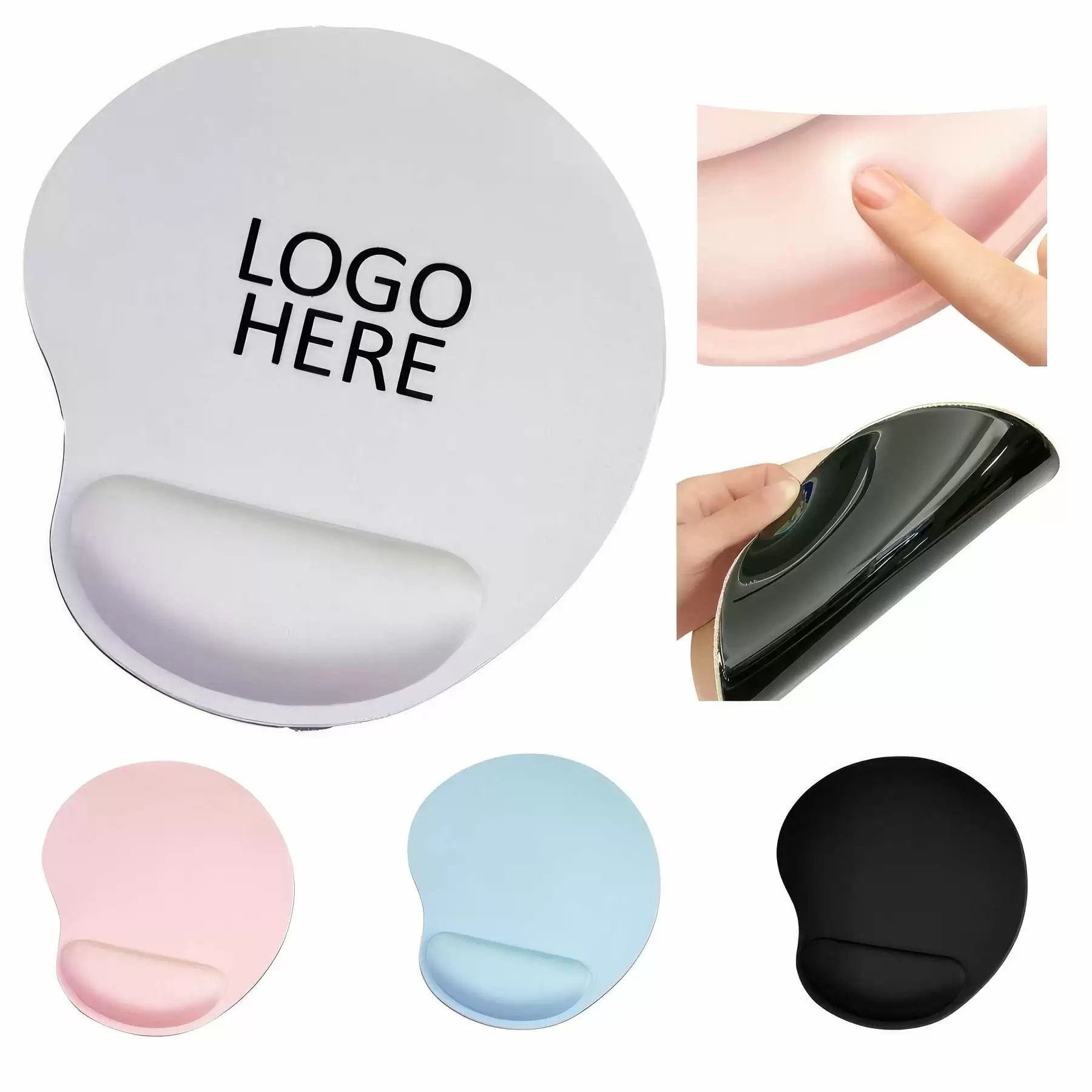Ergonomic Memory Foam Mouse Pad with Wrist Rest