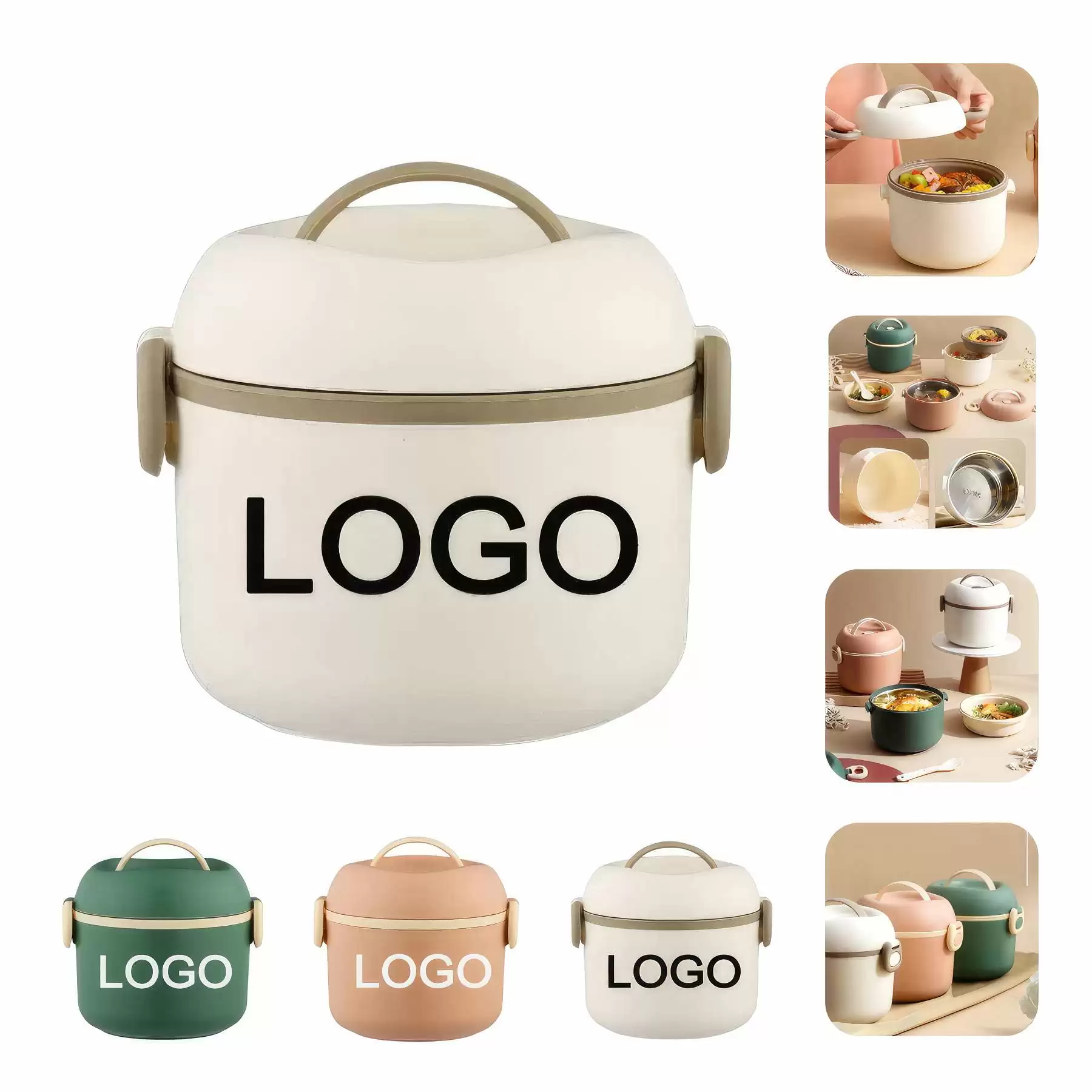 40 OZ Stainless Steel Lunch Container with Handle