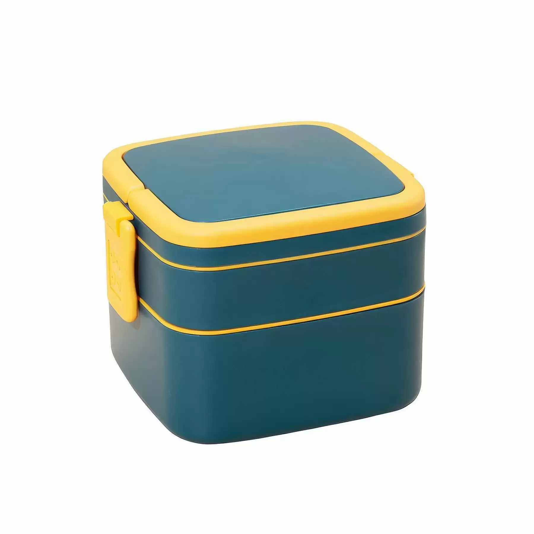 Portable 2 Layer Lunch Container with Handle: 33.81 oz - Image 2