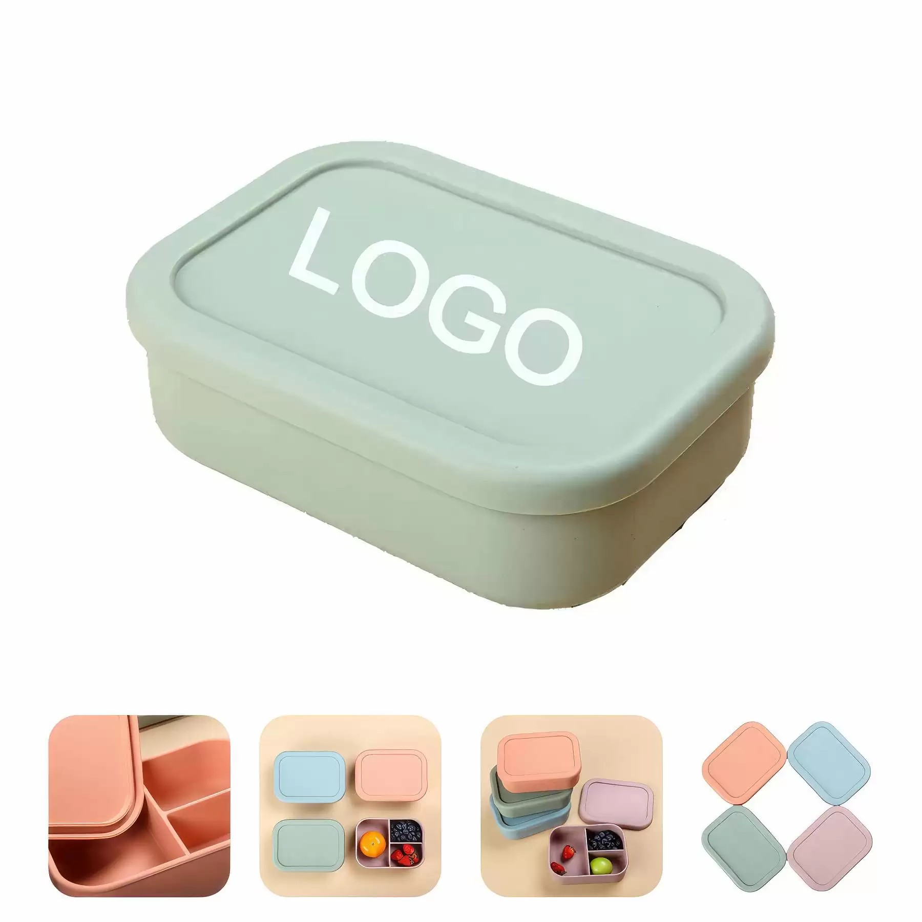 Silicone Bento Box for Kids, Toddlers and Adults
