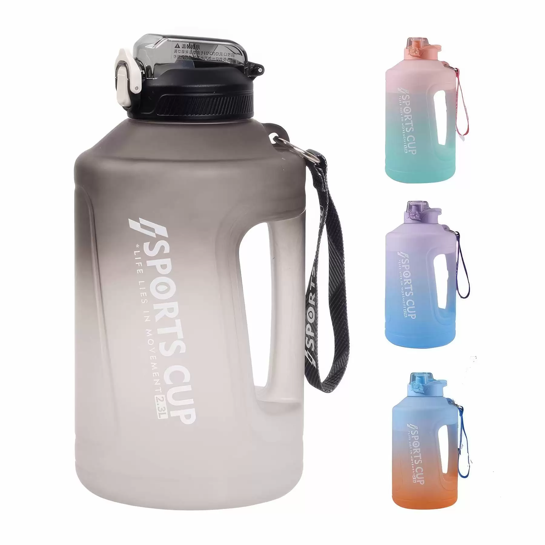 Custom 75 oz Water Bottle With Time Marker