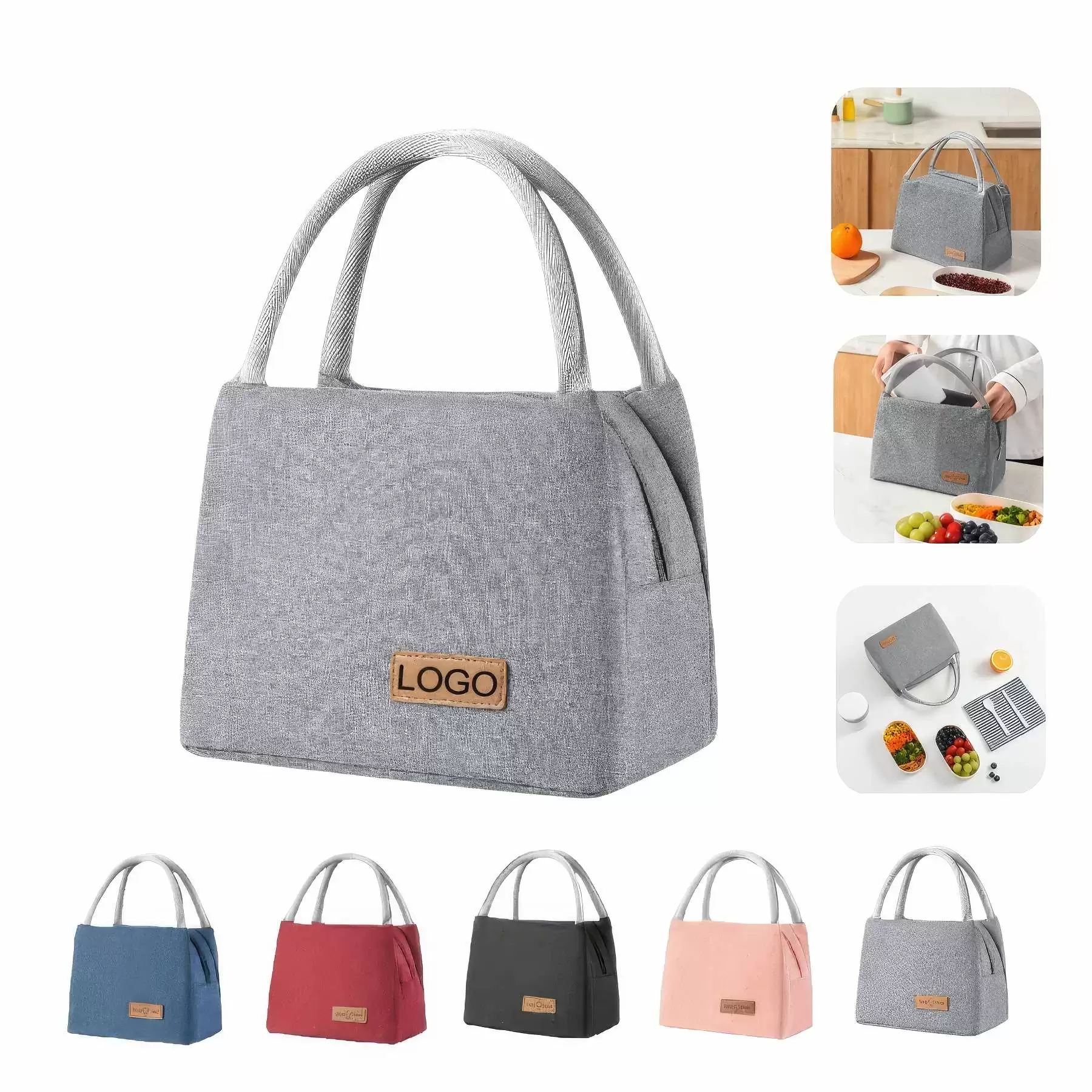 Portable Travel Lunch Bag with Handle