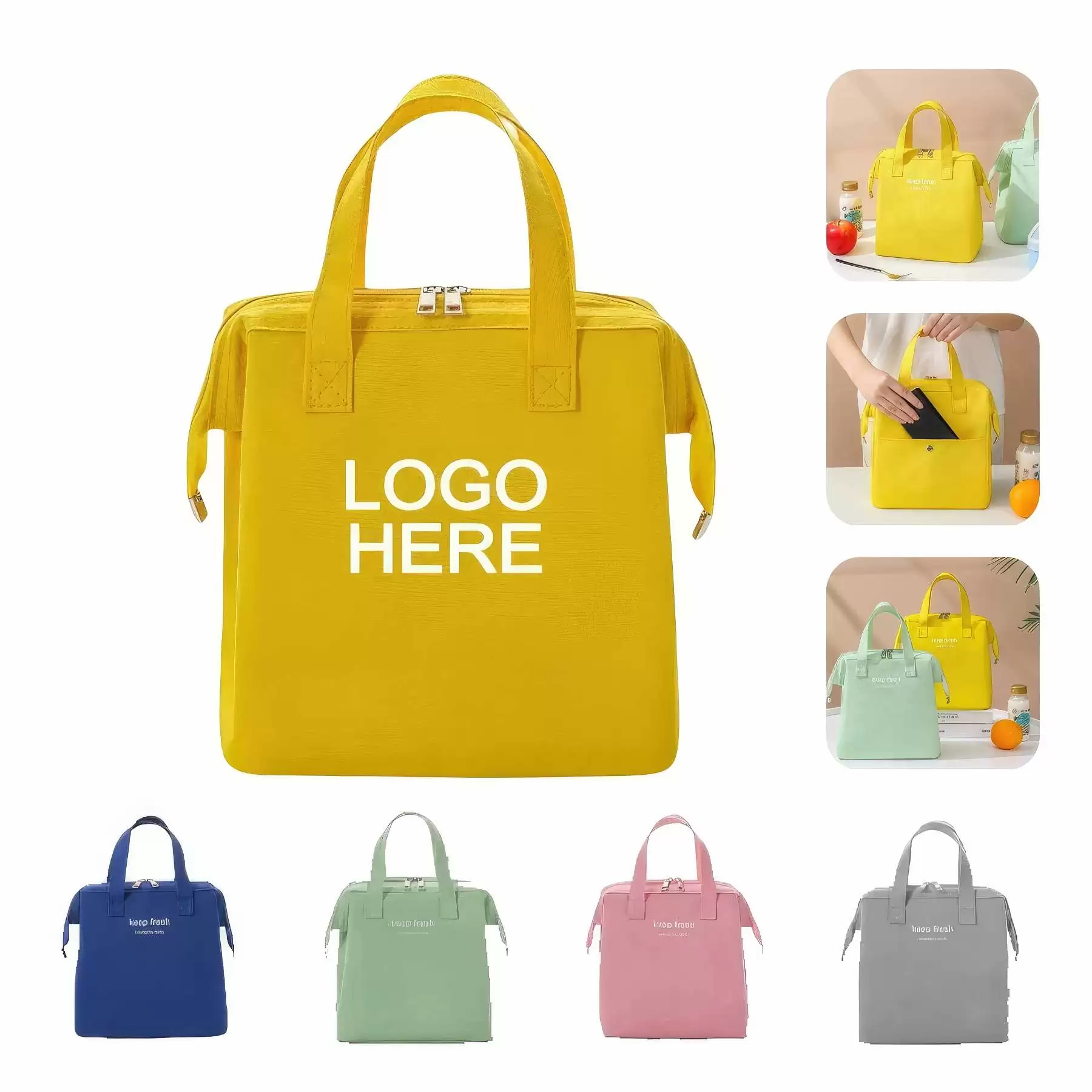 Portable Oxford Cloth Bento Bag