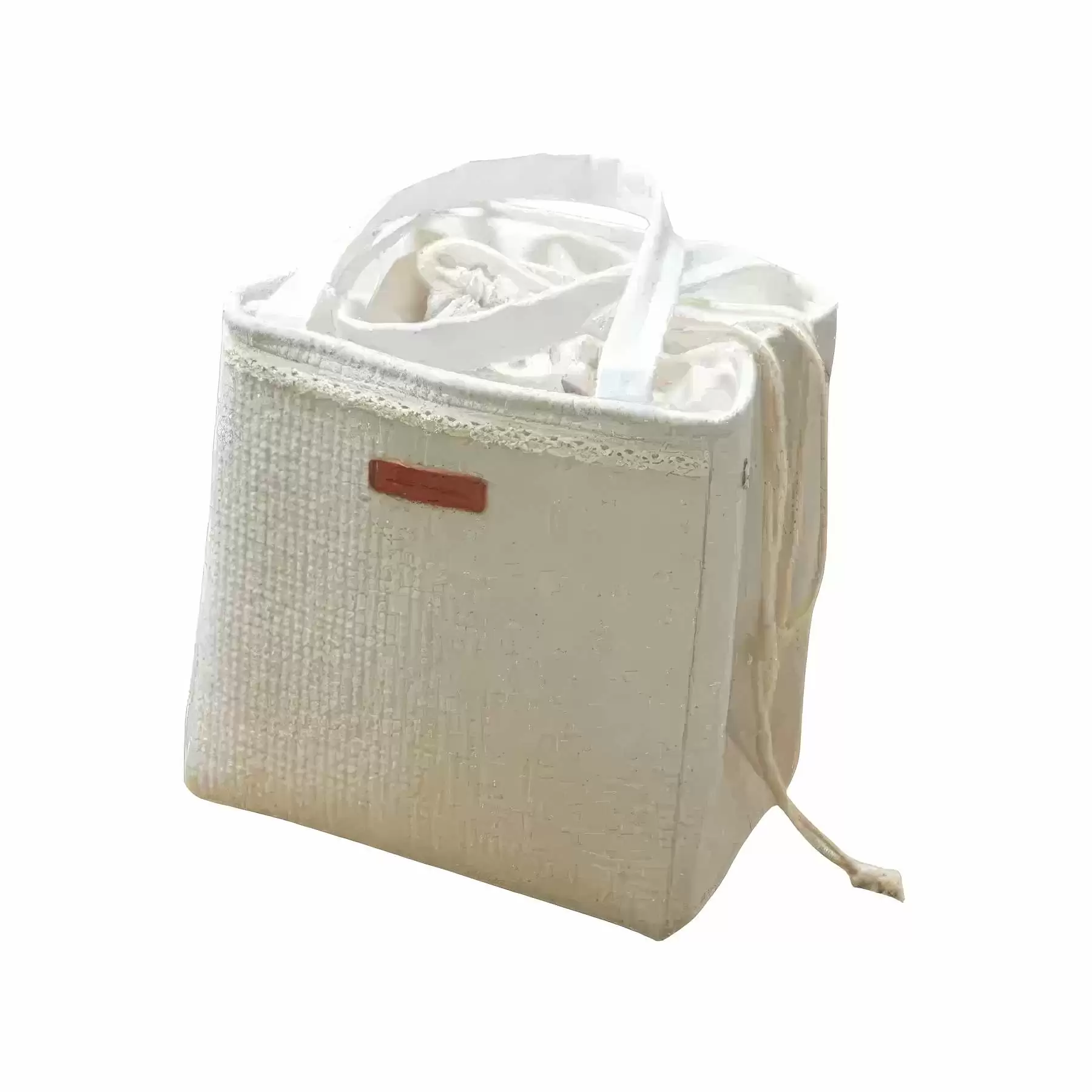 Cotton Linen Aluminum Foil Insulated Lunchbox Bag - Image 2