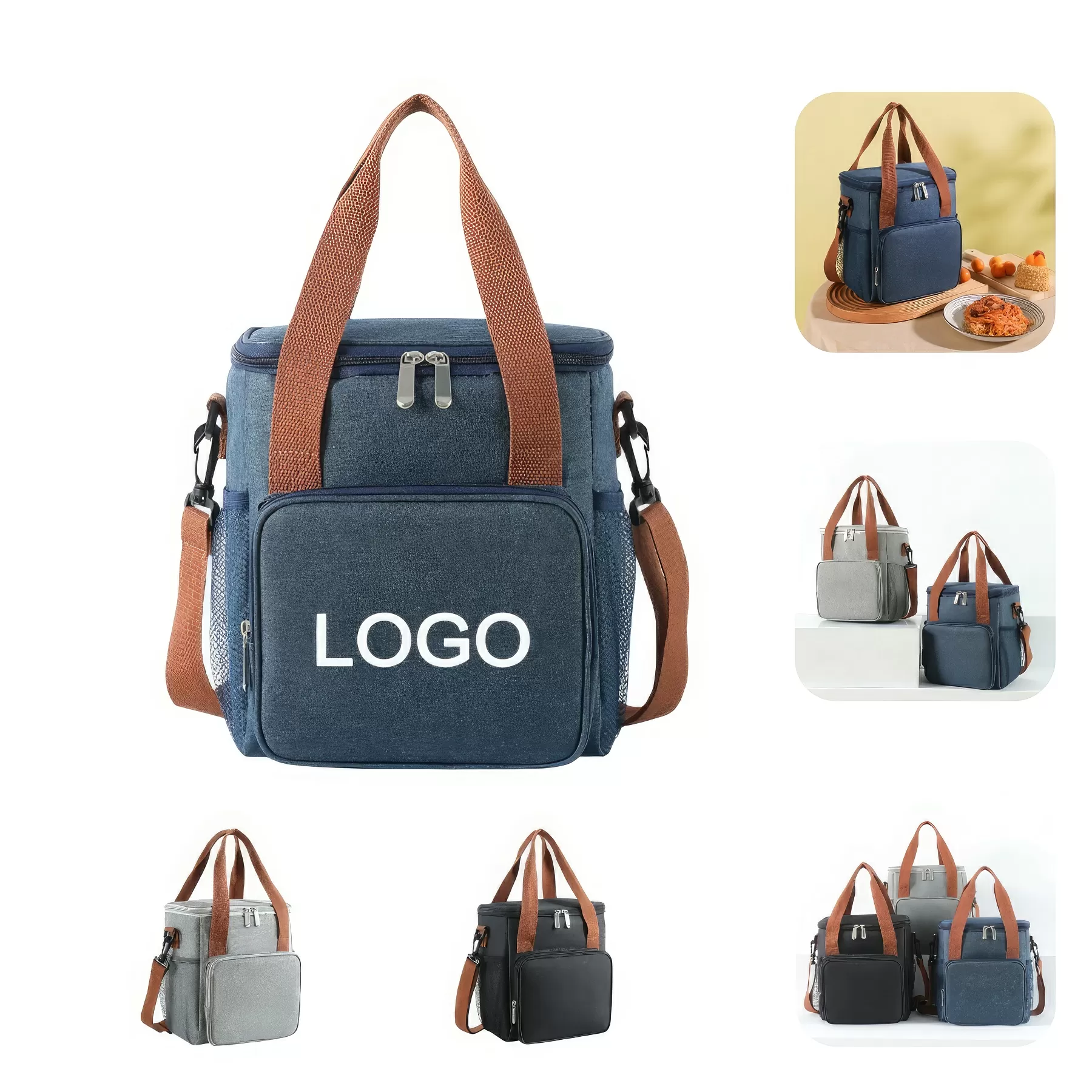 Enhanced Square Insulated Lunchbox Bag