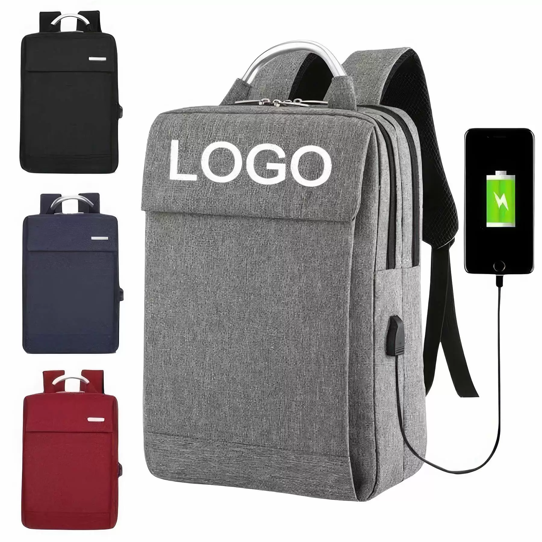 Travel Laptop Backpack With USB Charge Port