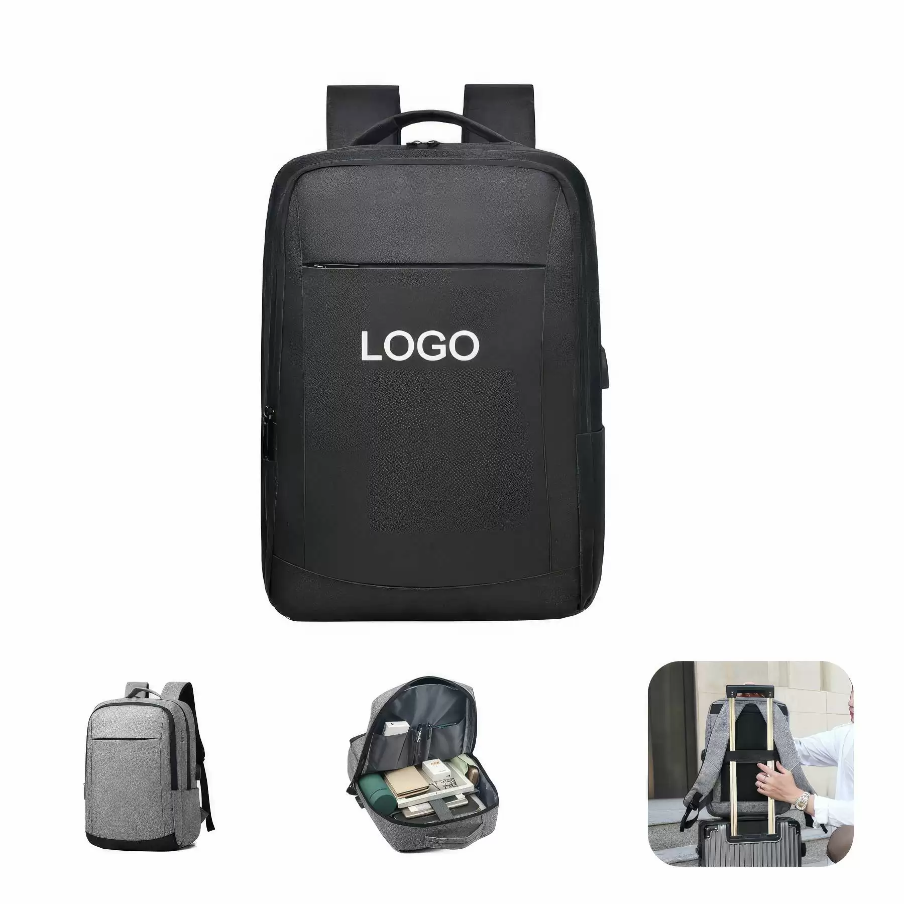 Travel Laptop Backpack with USB Charging Port