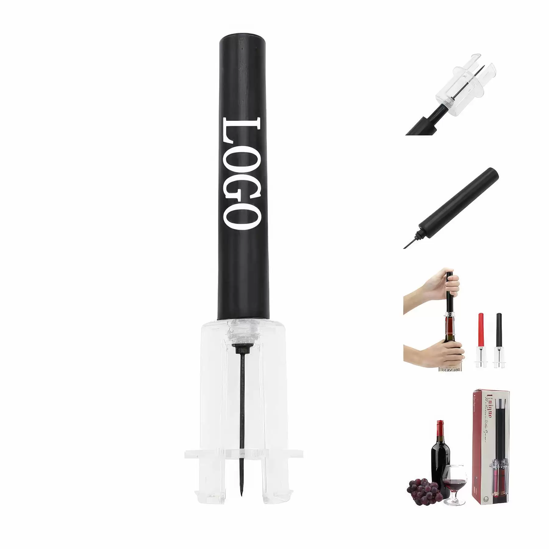 Custom Pump Air Pressure Wine Bottle Opener 4 Sets