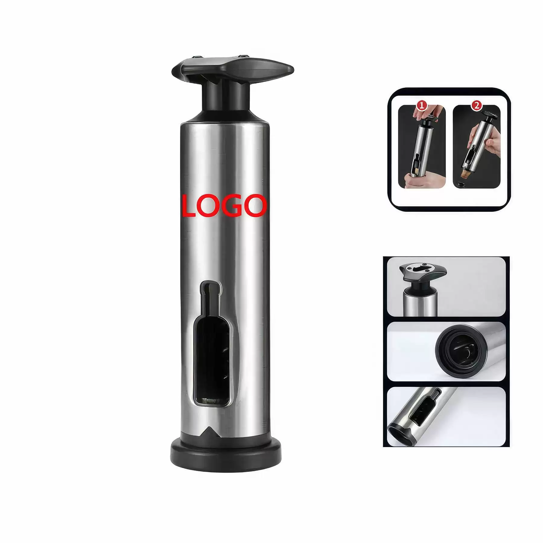 Custom Wine Bottle Opener with Foil Cutter