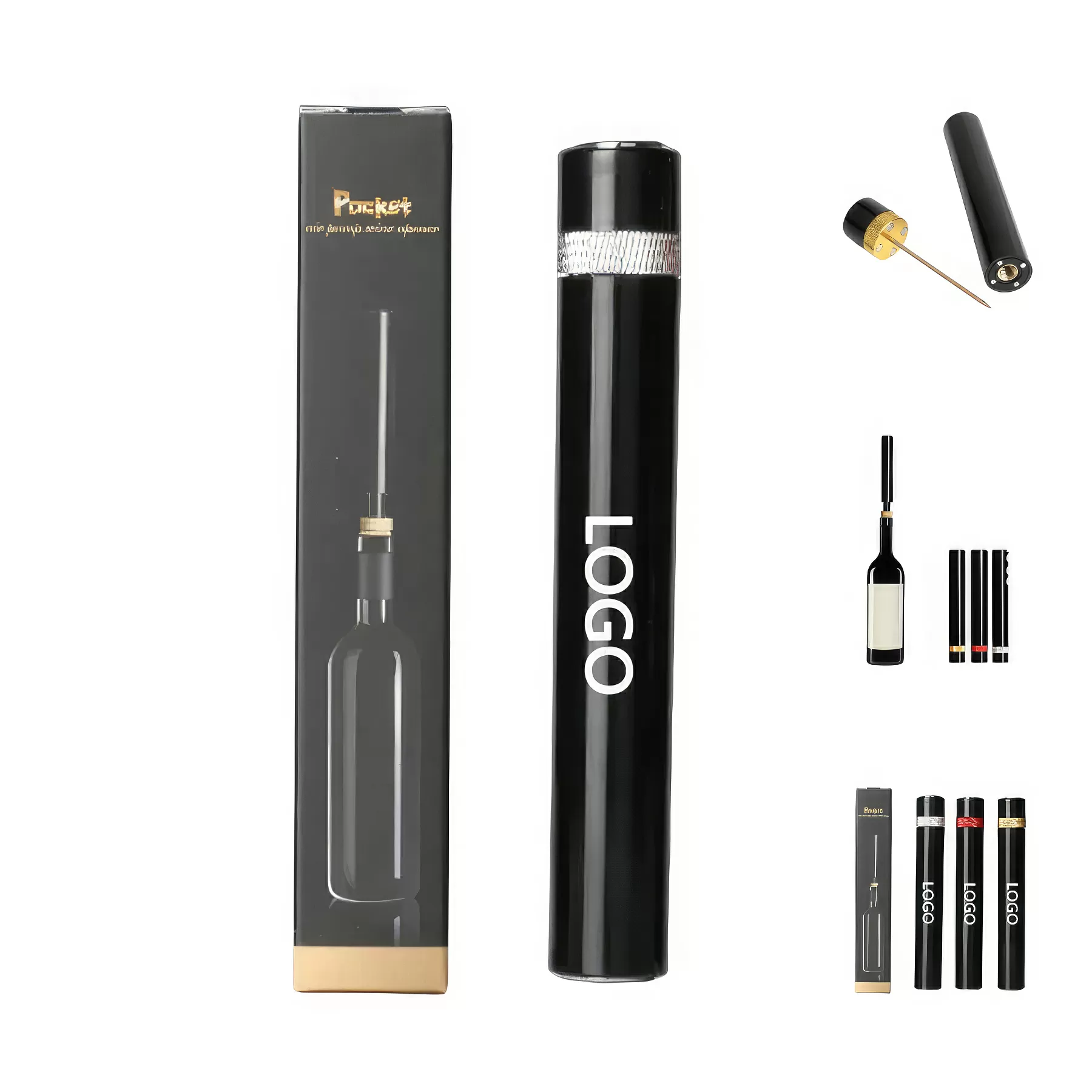 Custom Pump Air Pressure Wine Bottle Opener