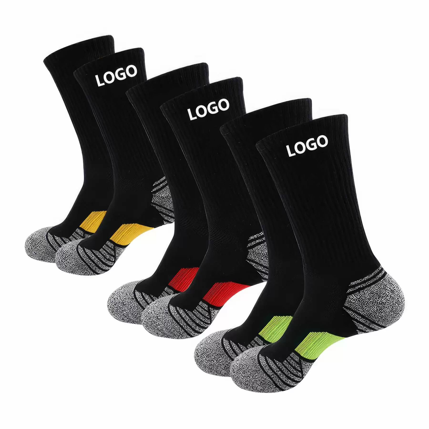 Men's Cushioned Sports Crew Socks