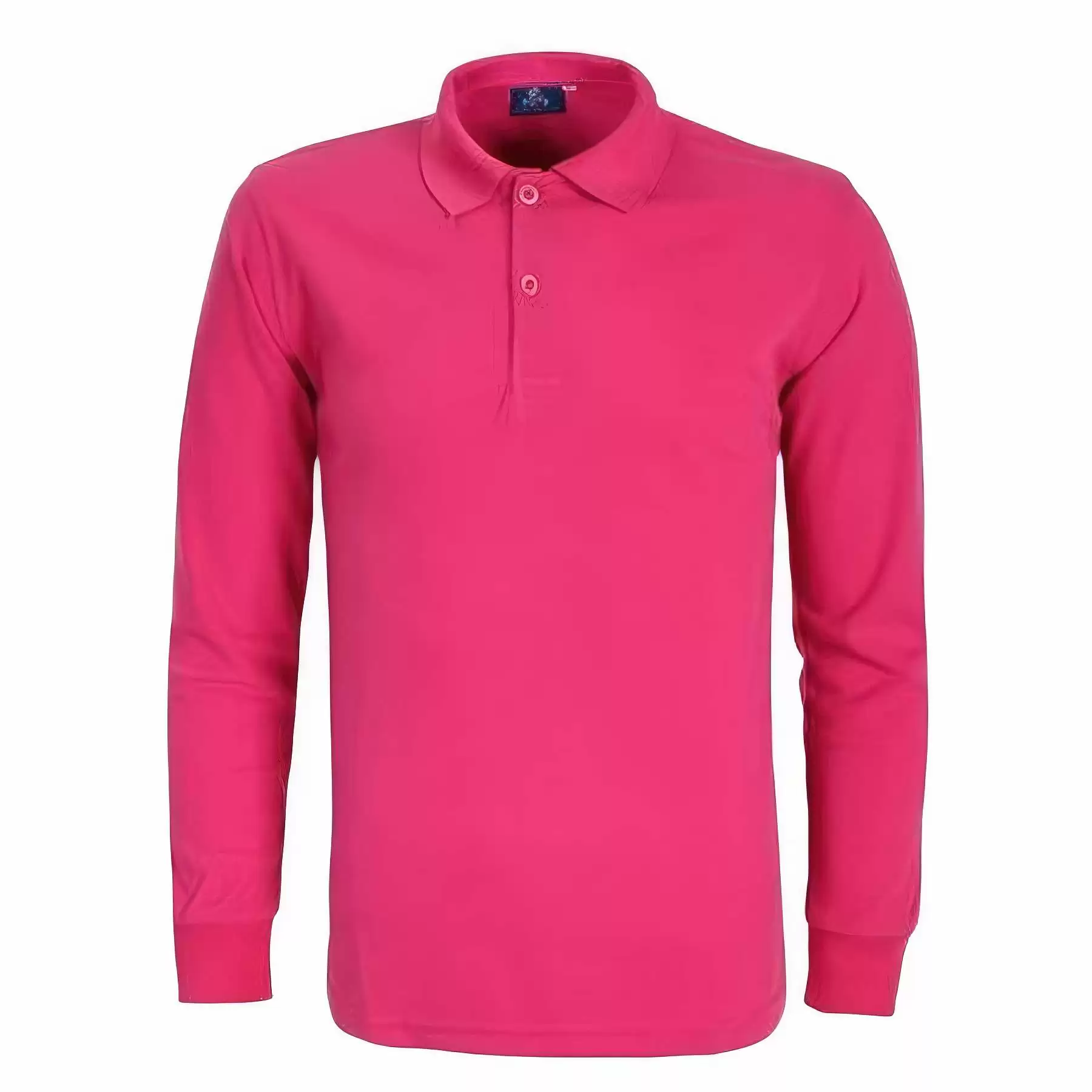 Cotton Long Sleeve Polo - Image 2