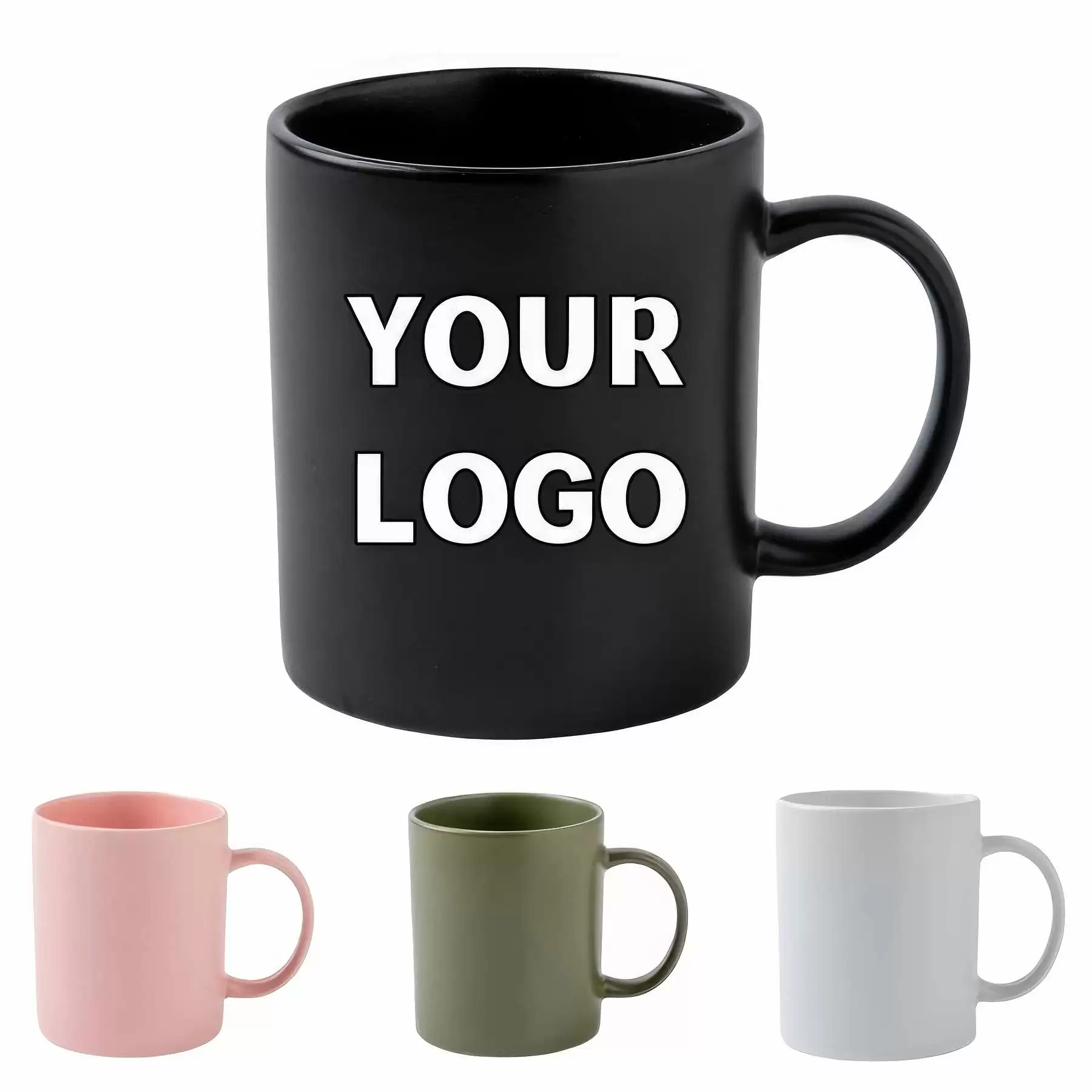 Custom Logo 12 oz. Advertising Matt Ceramic Mugs