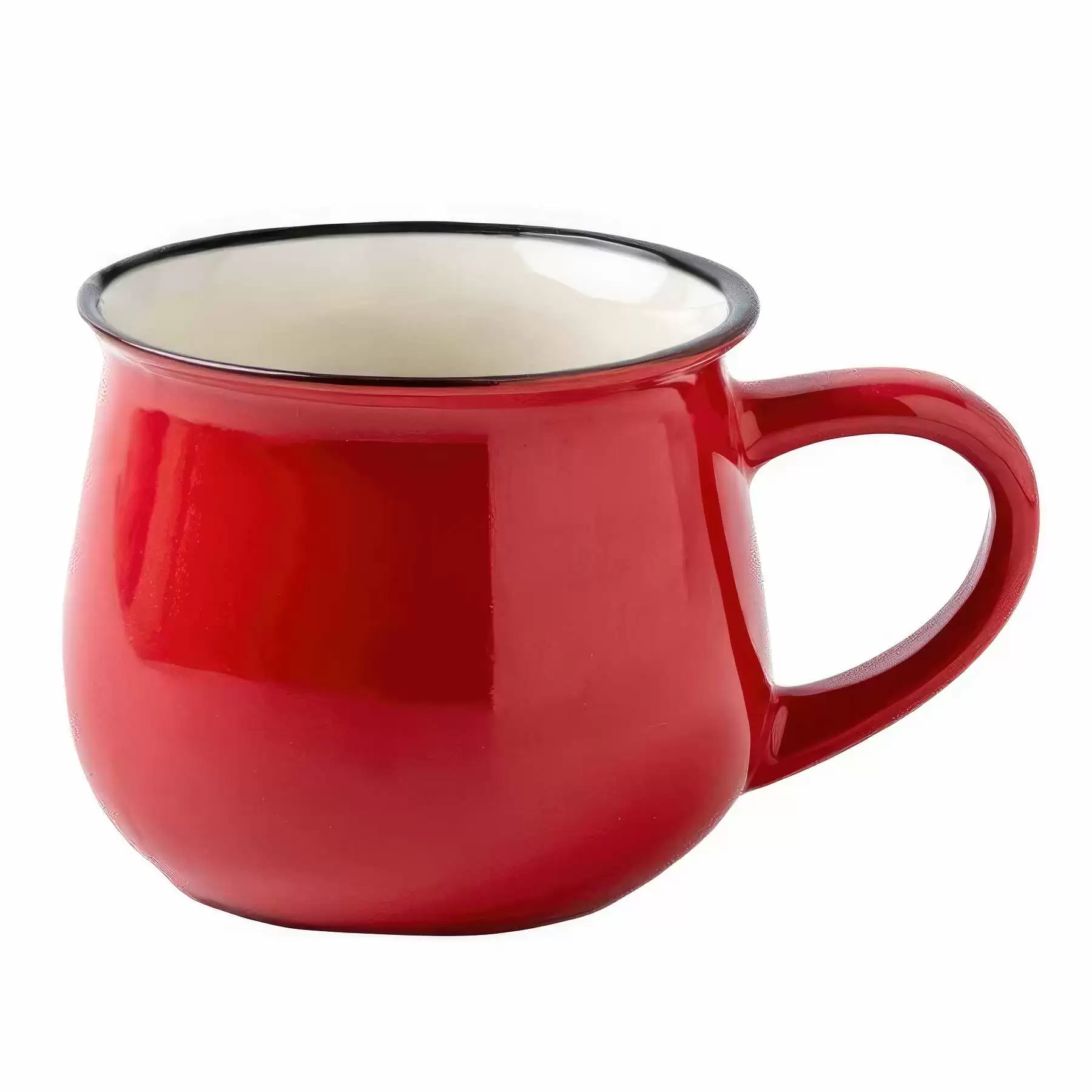 Creative 11 oz. Advertising Ceramic Mugs for Milk Juice - Image 2
