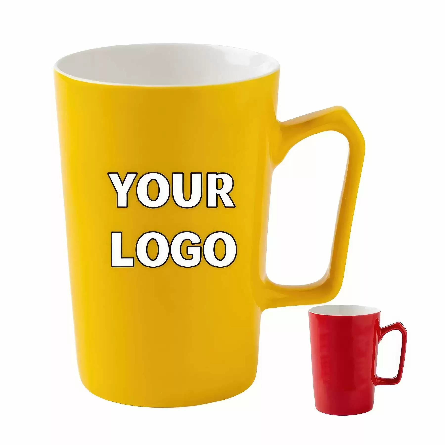 Custom 12 oz. Ceramic Mugs for Milk Juice