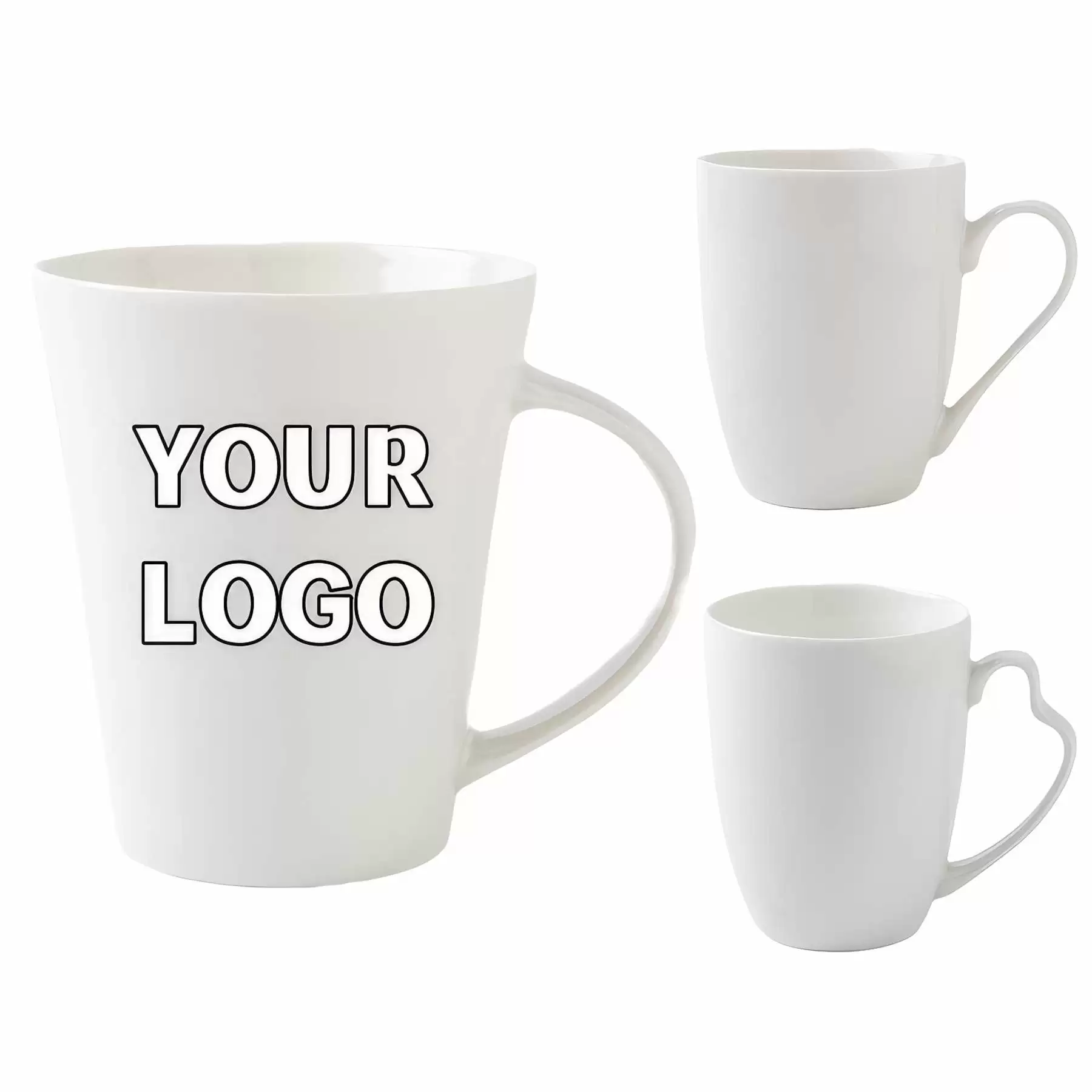 11 oz. Advertising Ceramic Mugs for Milk Juice