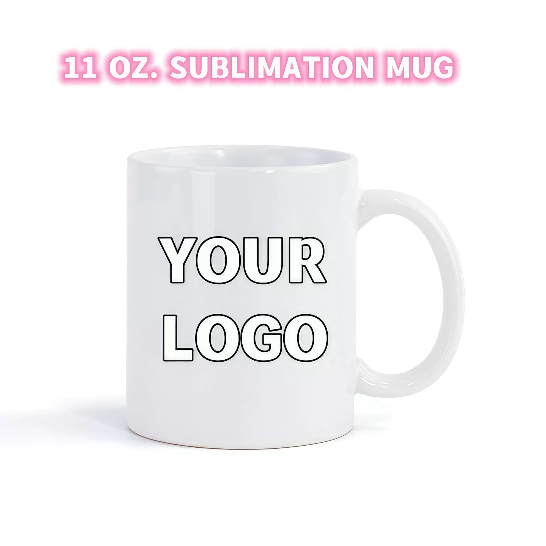 11 oz. White Ceramic Mug w/Full Color Sublimation
