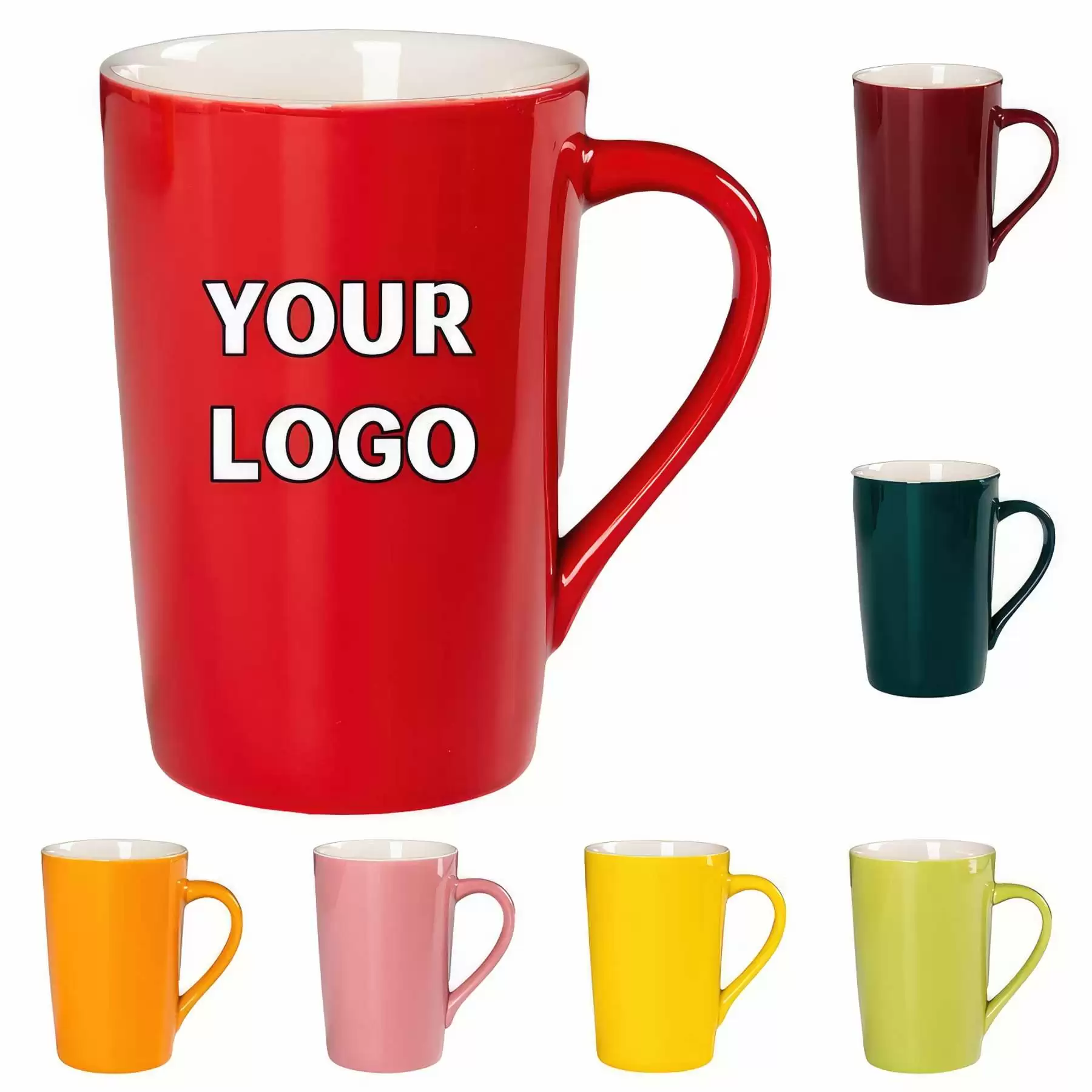 Custom Logo 12 oz Ceramic Coffee Mug