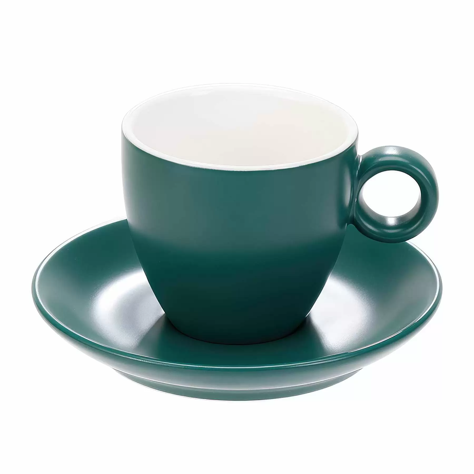 6 oz. Cups with Saucer for Latte Coffee - Image 2