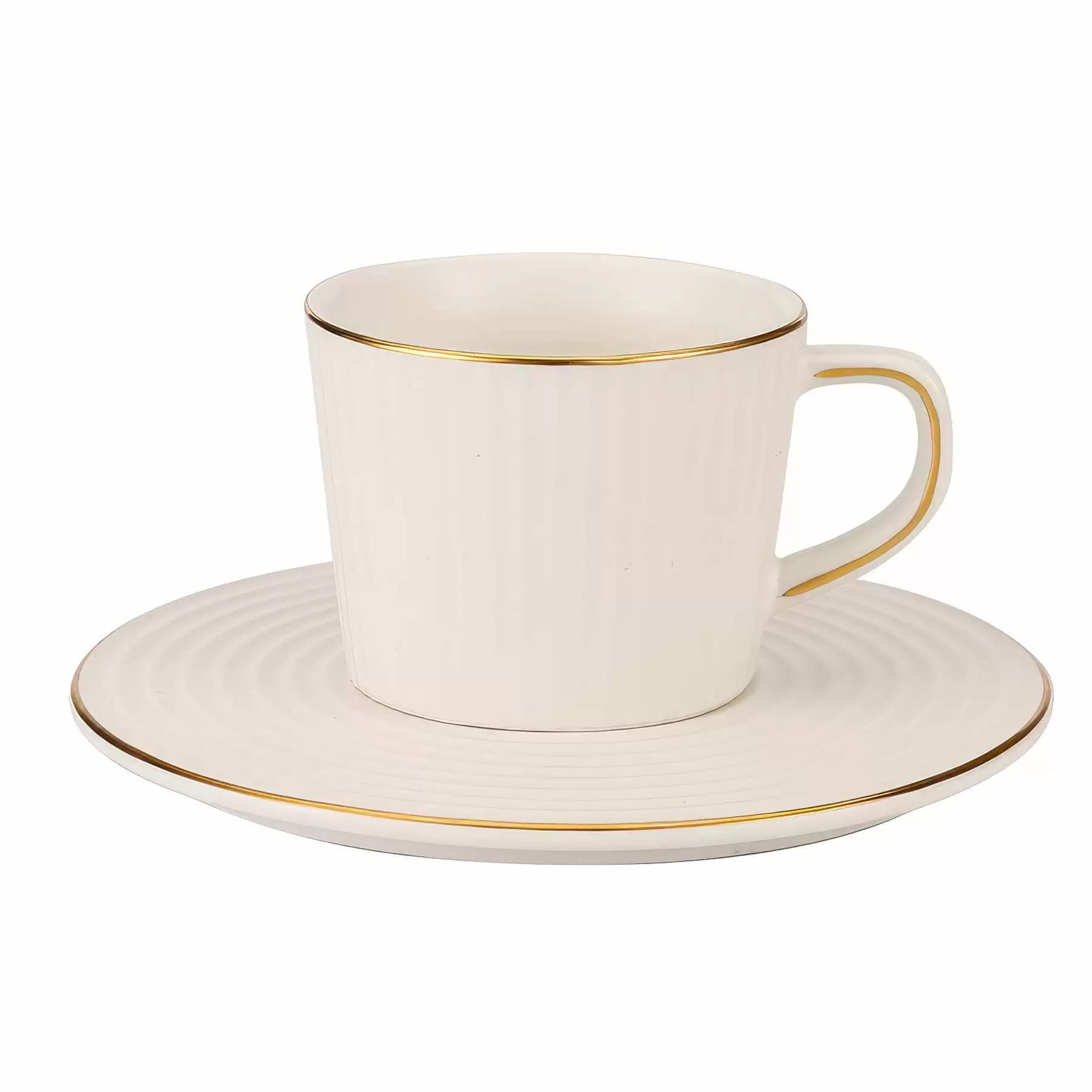 6 oz. Latte Coffee Cups with Saucer - Image 2