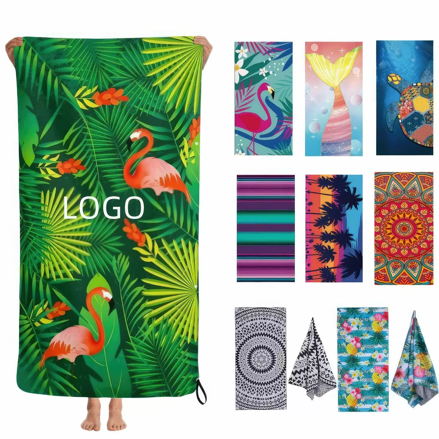 Full Color Beach Towel - 31.5'' x 63''
