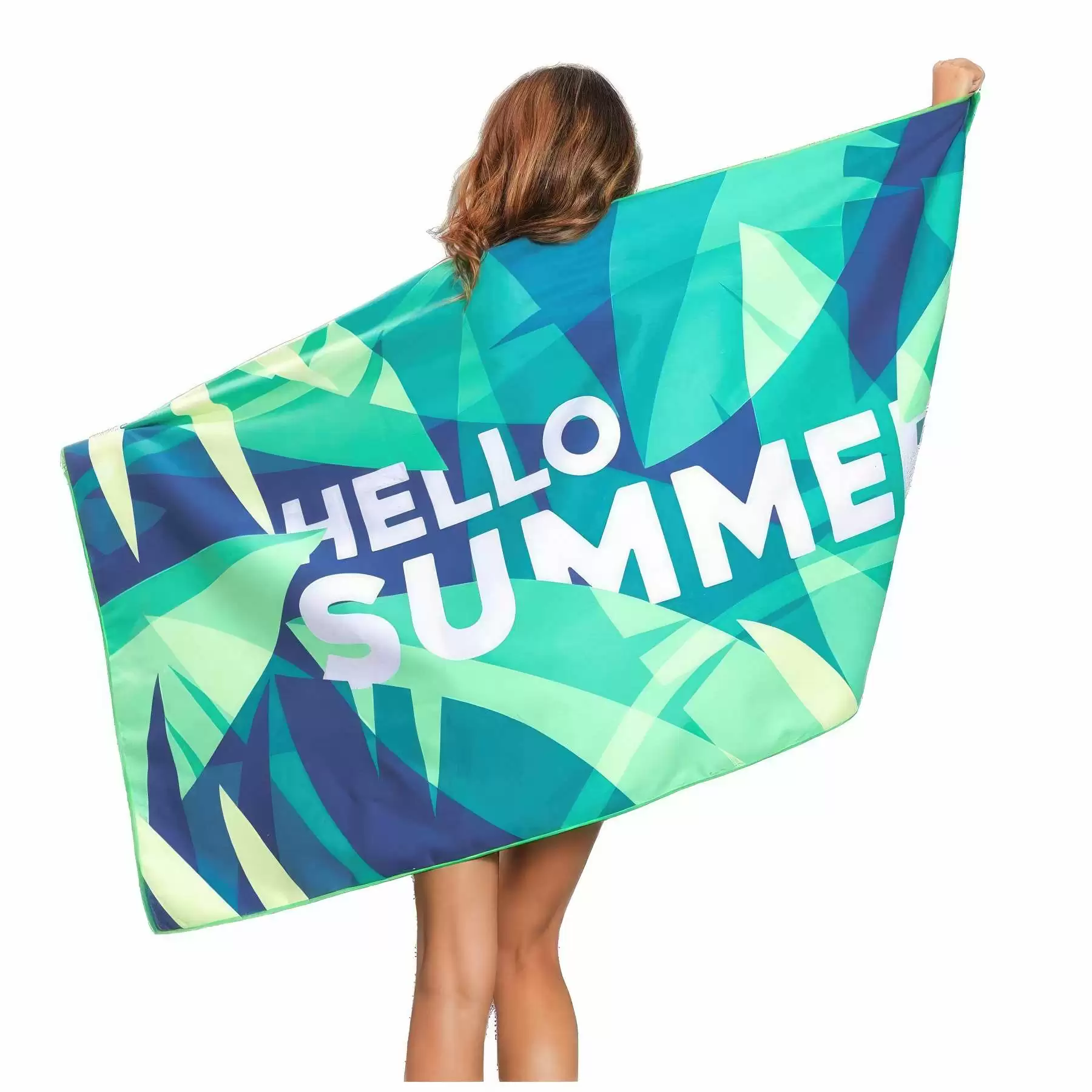 Sublimated Microfiber Beach Towel - 31.5'' x 63'' - Image 2
