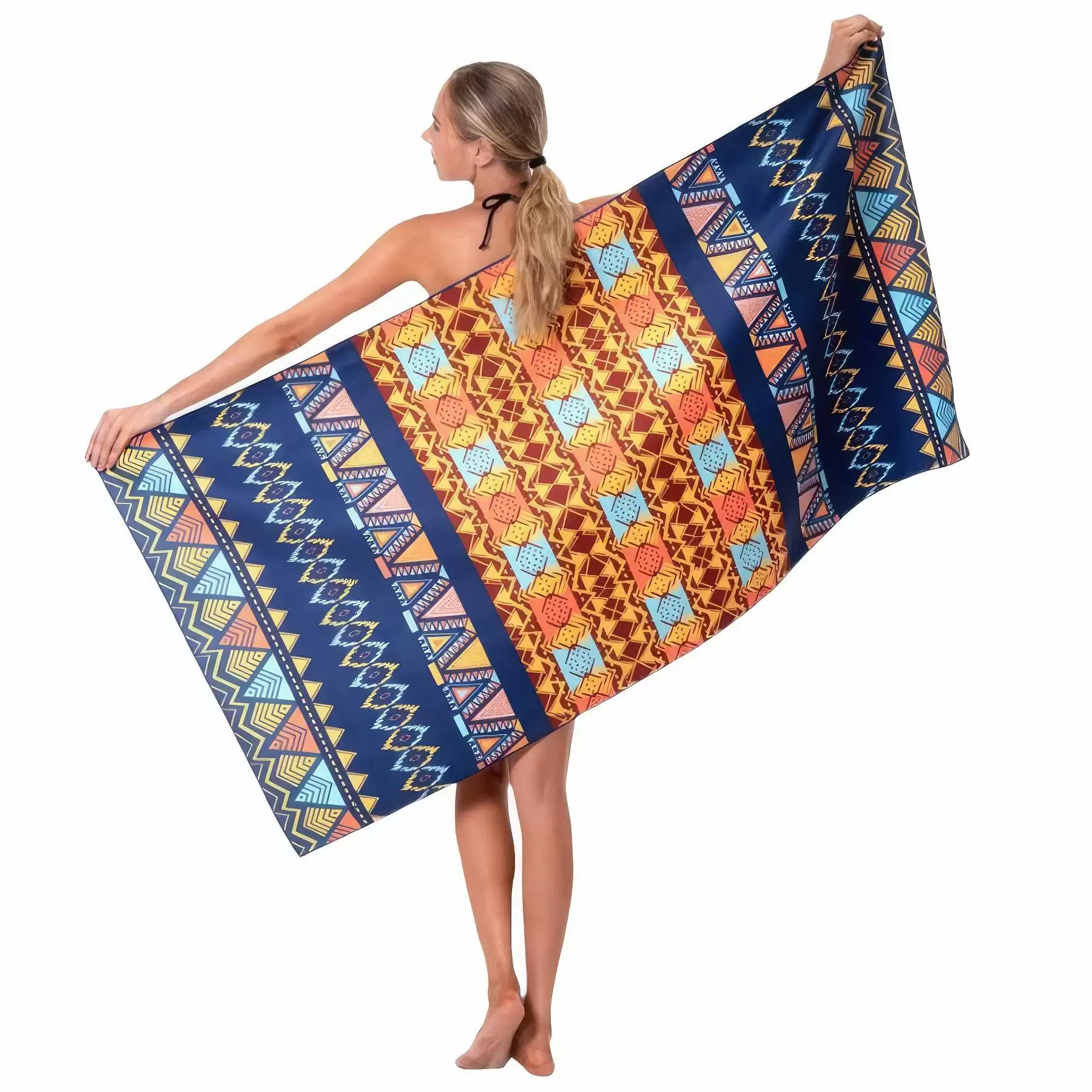 Custom Printed Sand Free Beach Towel - 31.5'' x 63'' - Image 2