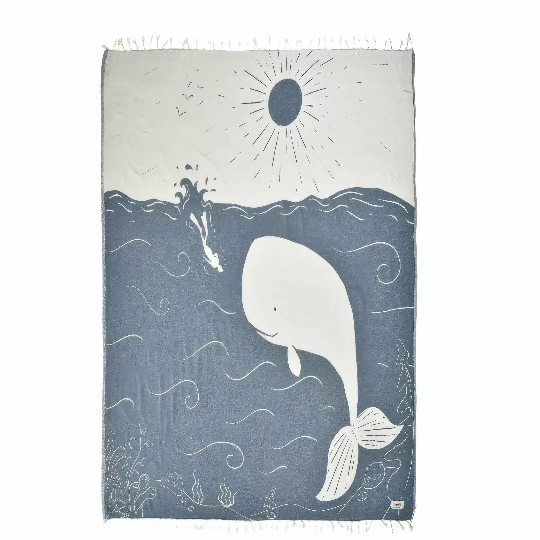 Custom Turkish Jacquard Beach Towel - 39.37'' x 70.87'' - Image 2