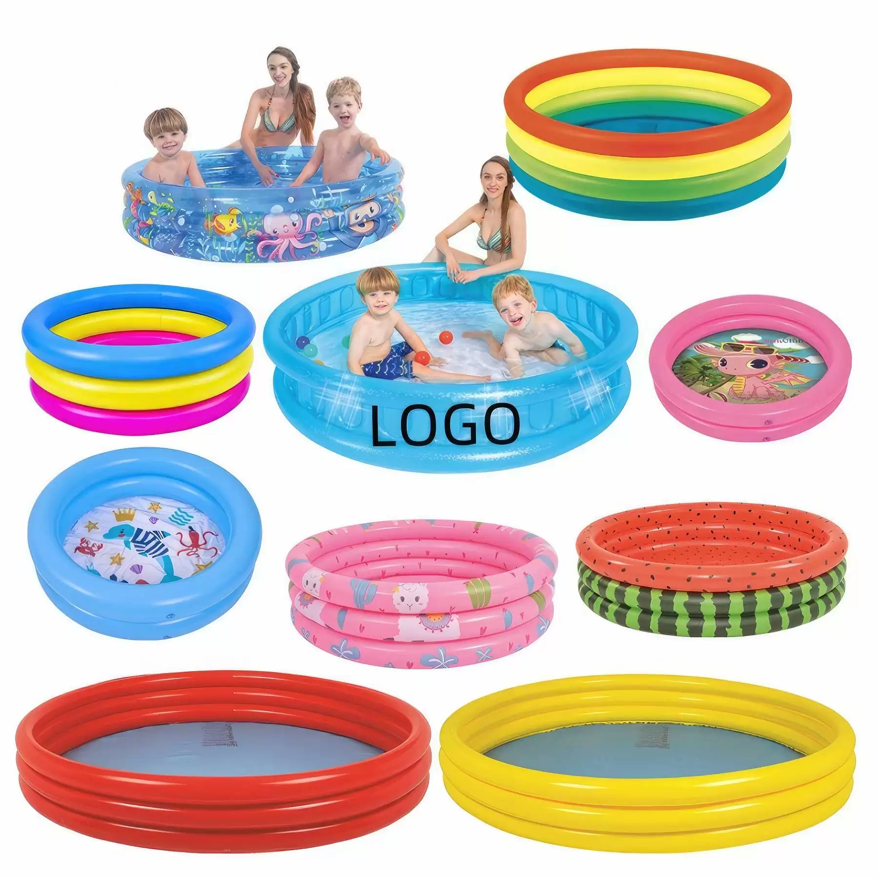 Custom Blow Up Thickened Inflatable Swimming Pool for Kids