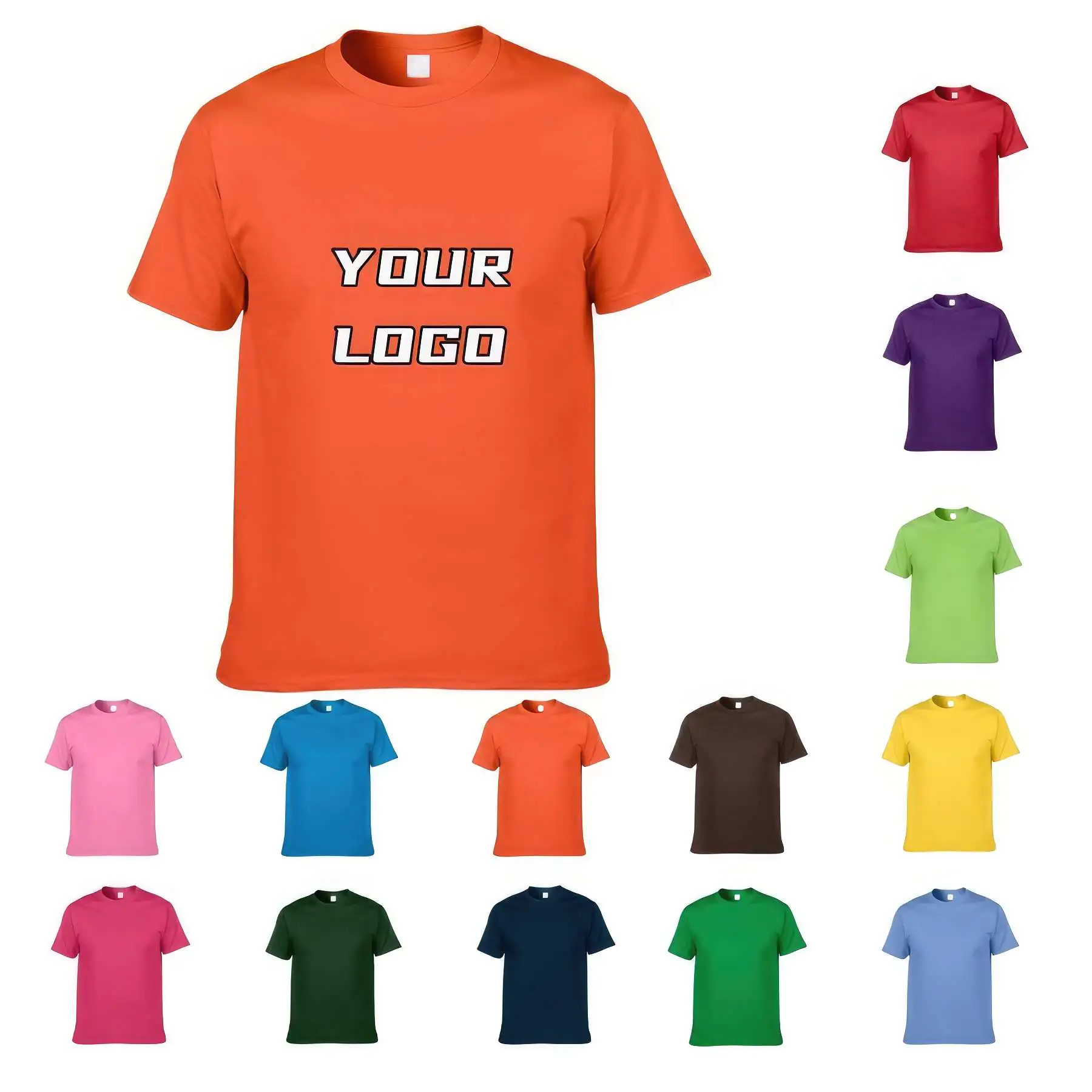 Men's Round Neck Cotton T-Shirt