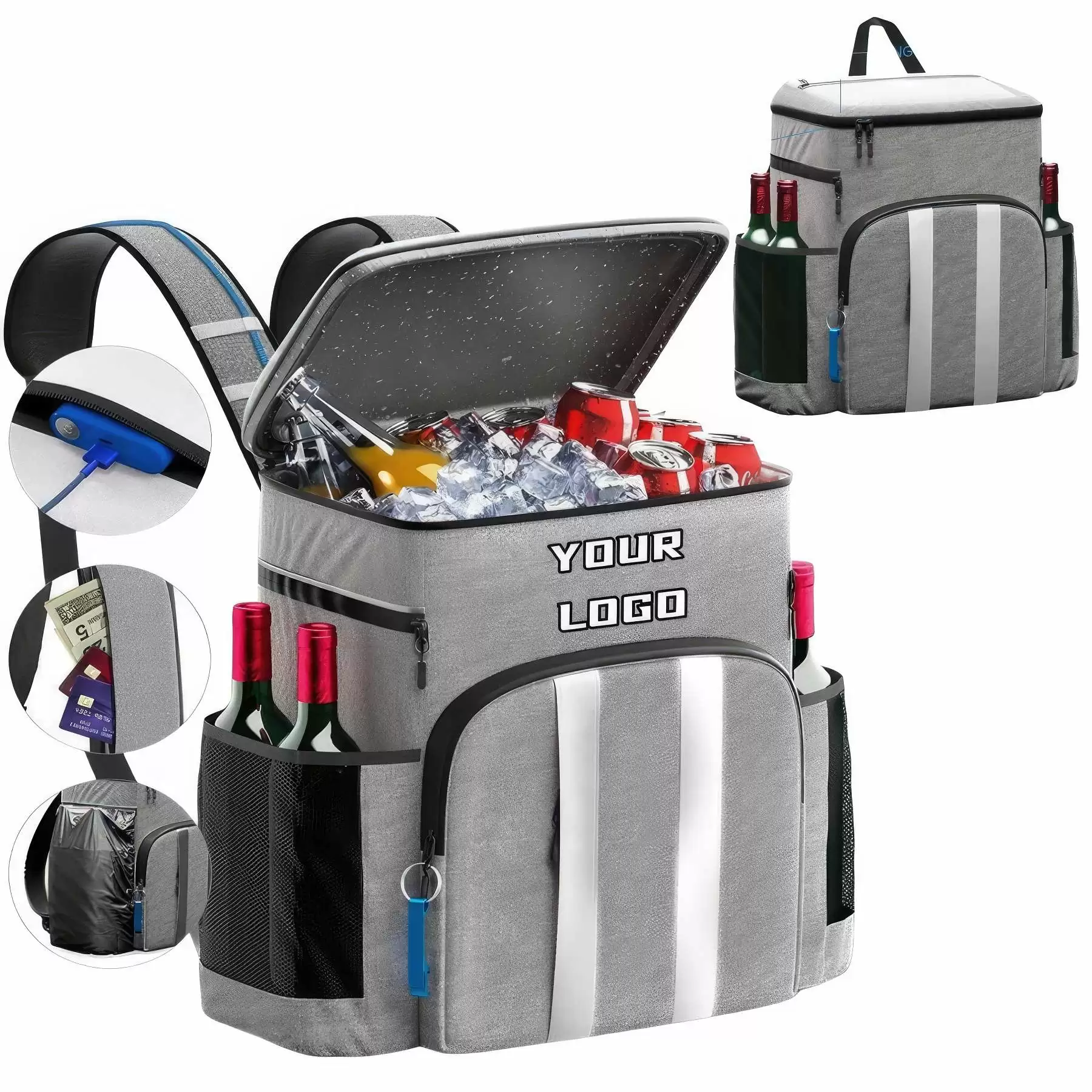 Leak Proof Insulated Backpack Cooler Bag