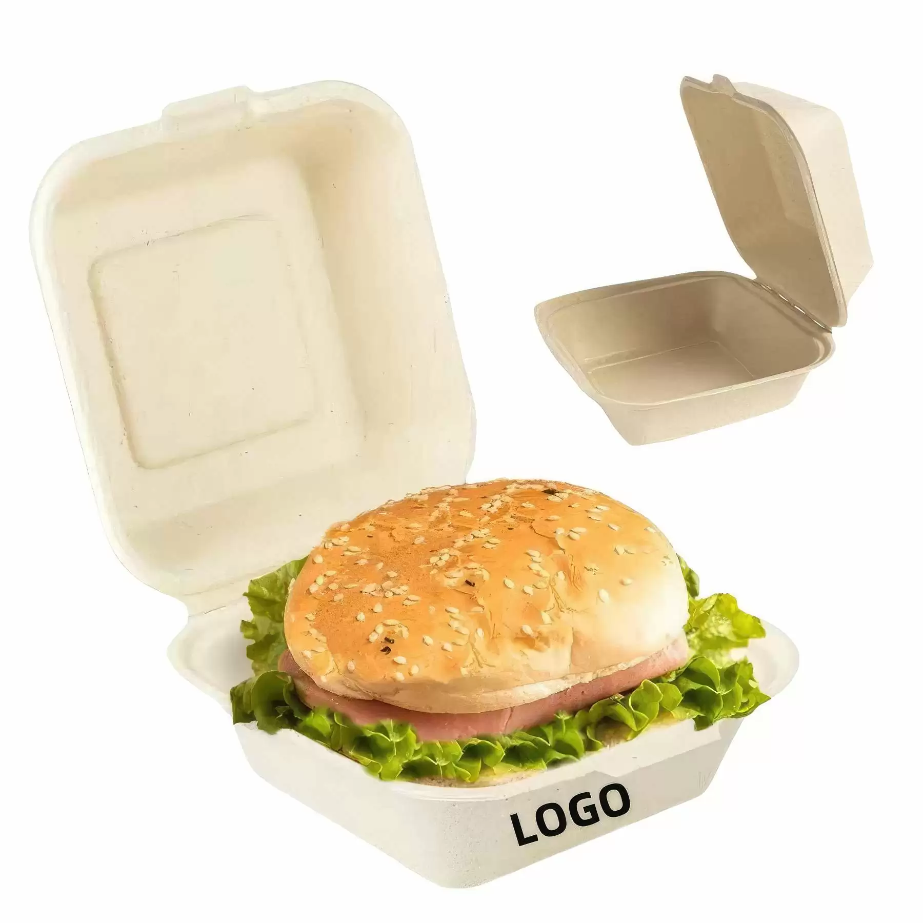 Custom 6x6 inches Hamburgers Boxes