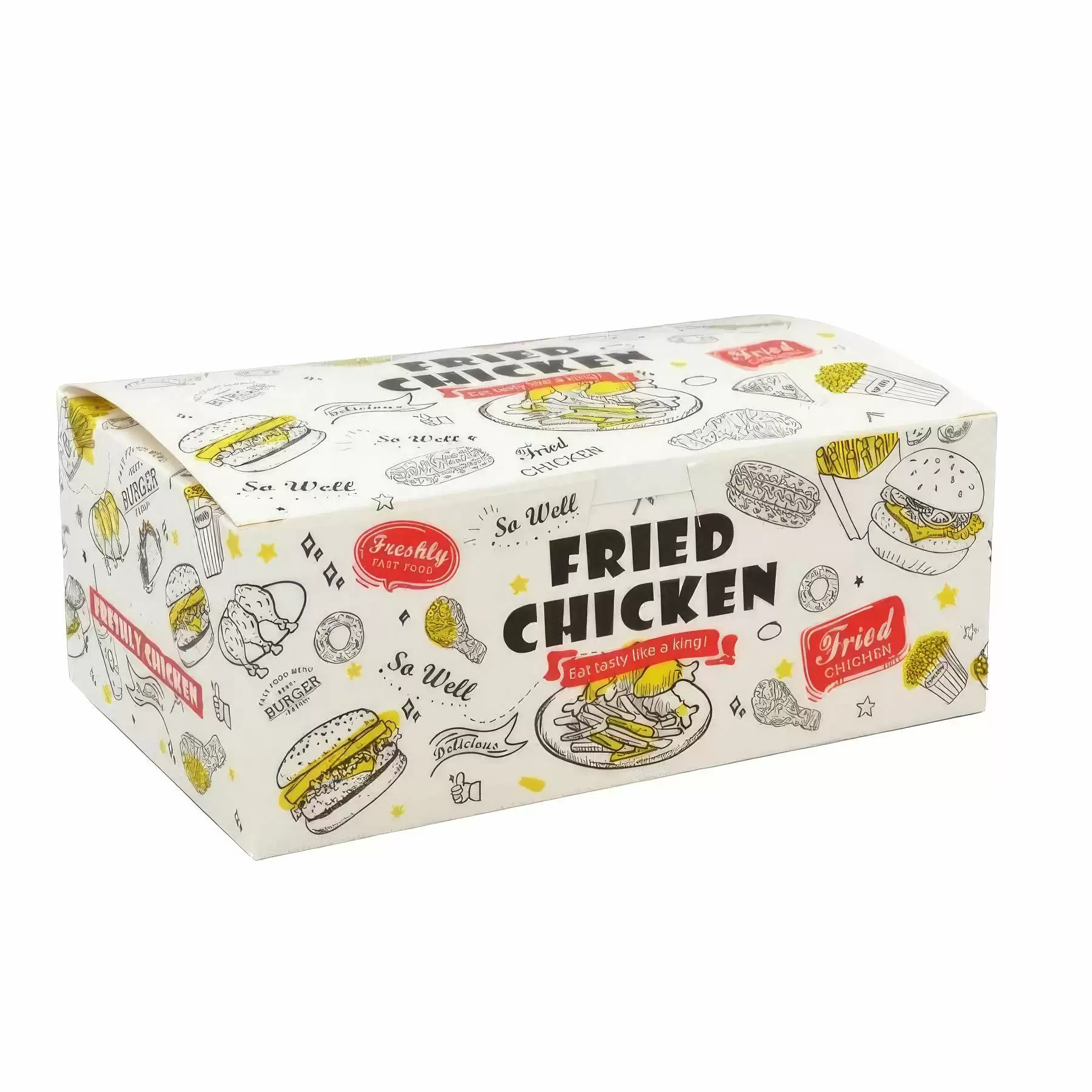 Custom Printed Fast Food Takeout Packaging Paper Boxes - Image 2