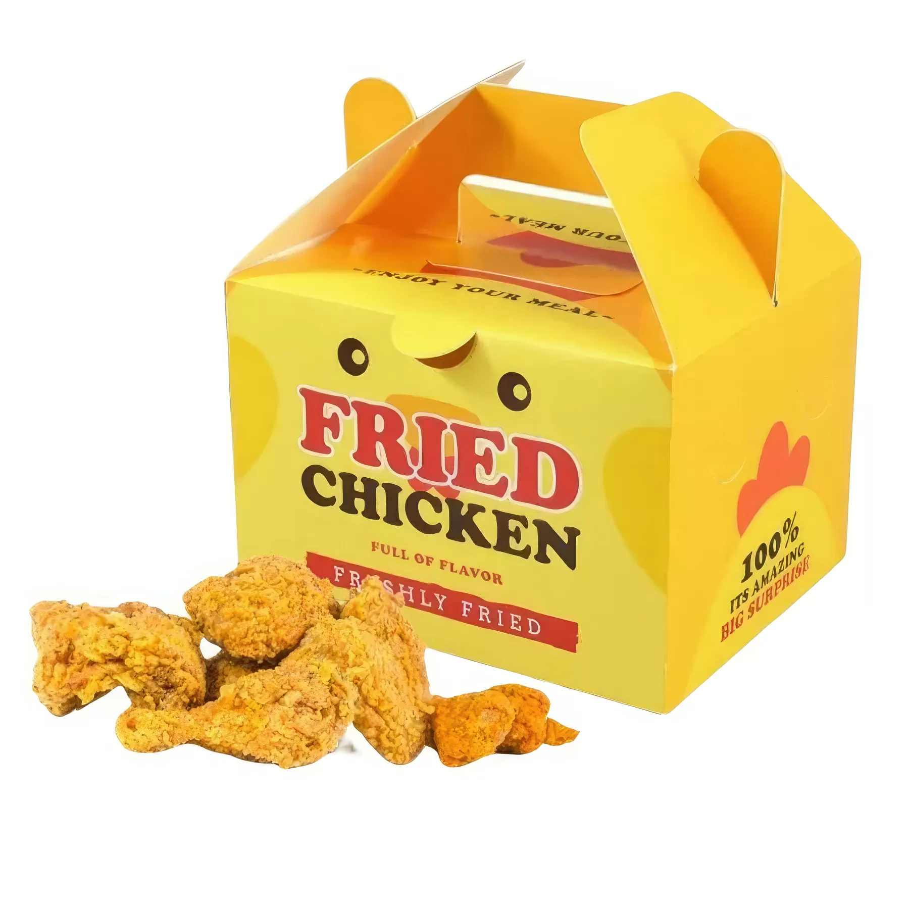 Custom Printed Fried Chicken Bucket Paper Box Container - Image 2