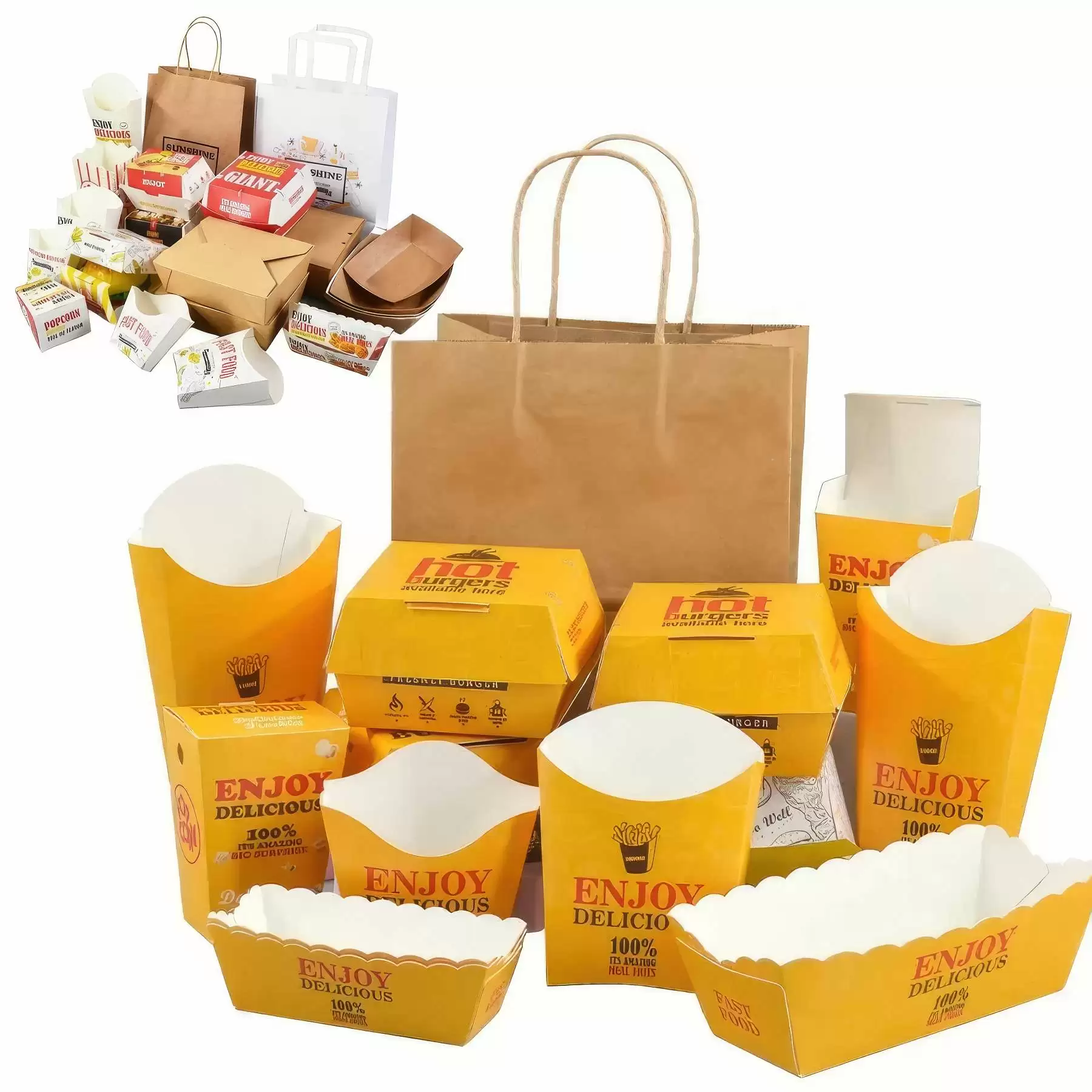 Custom Printed Fast Food Packaging Boxes