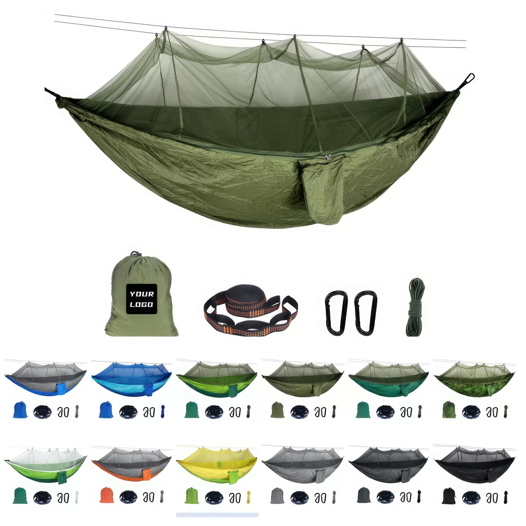 Camping Hammock with Anti-Mosquito Net