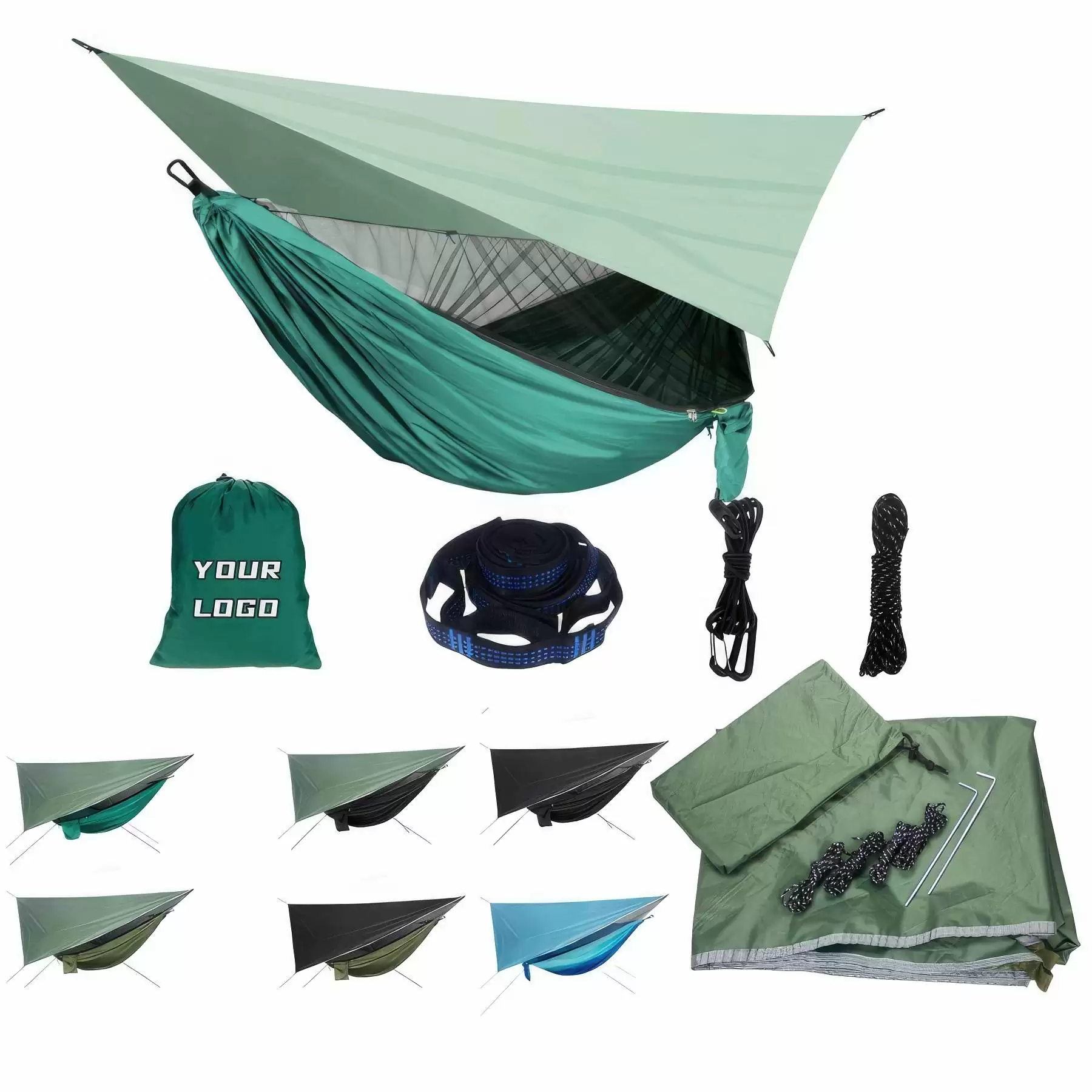 Hammock Tent With Waterproof Canopy Awning Kit