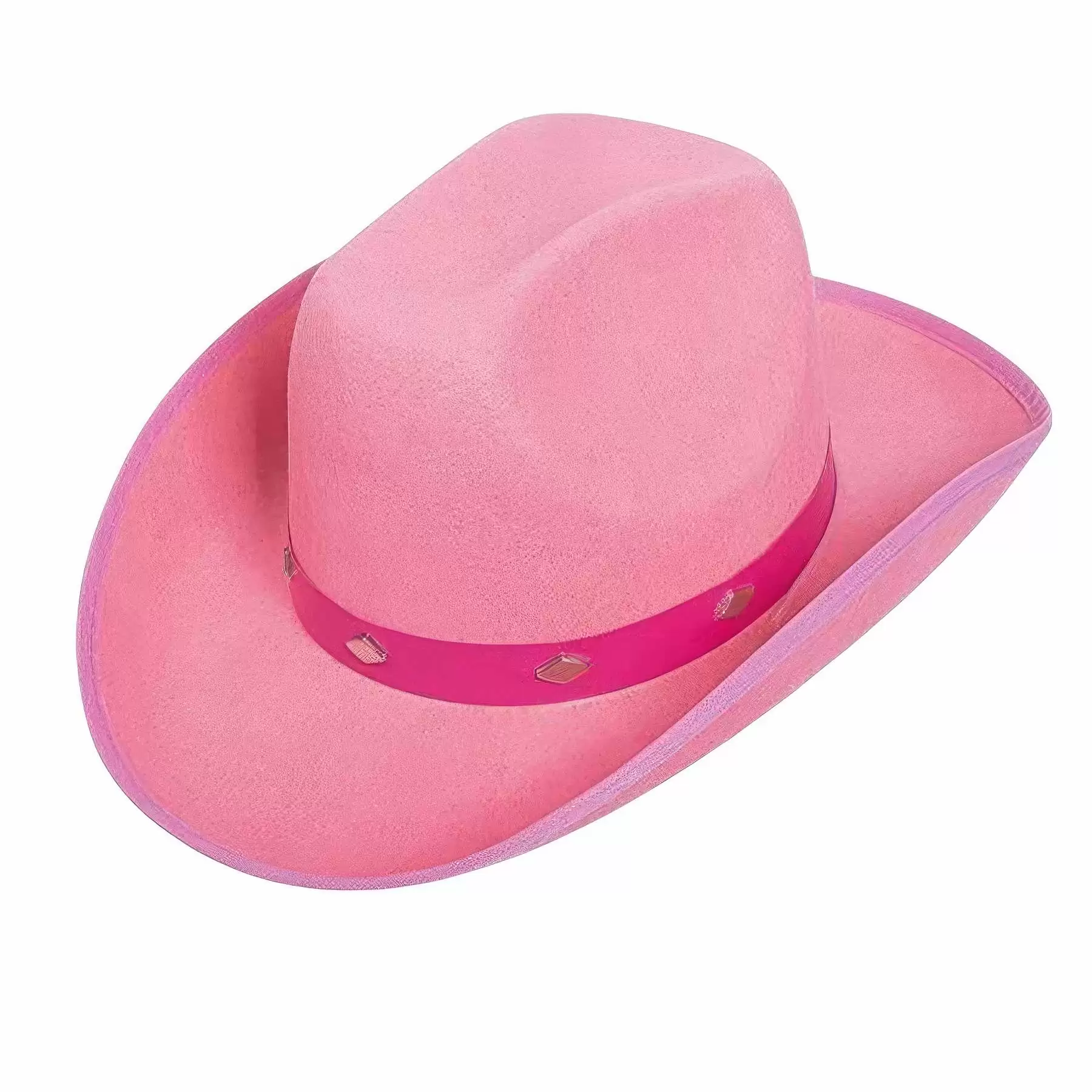 Adults Western Cowboy Hat with Rivets - Image 2