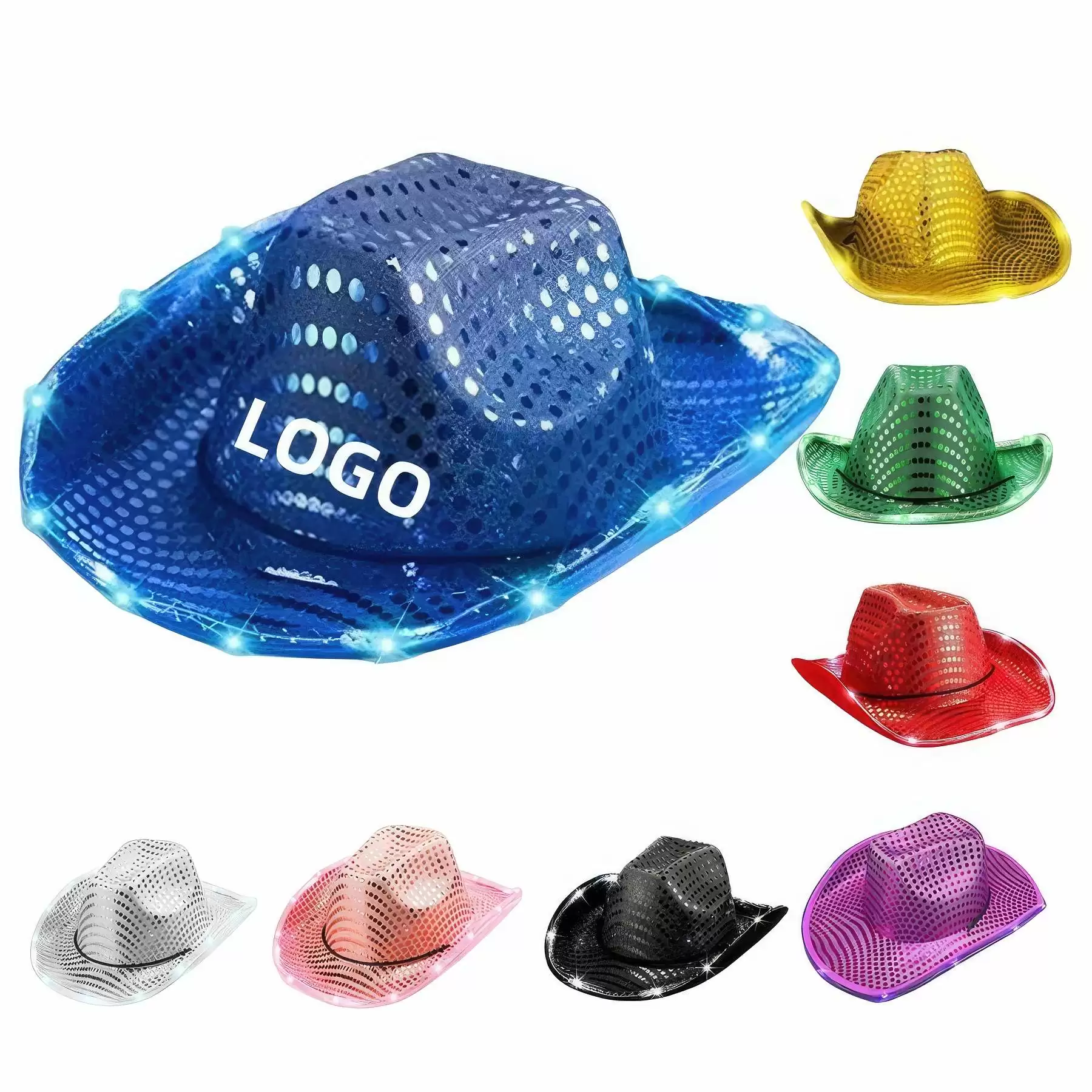 LED Flashing Cowboy Hat