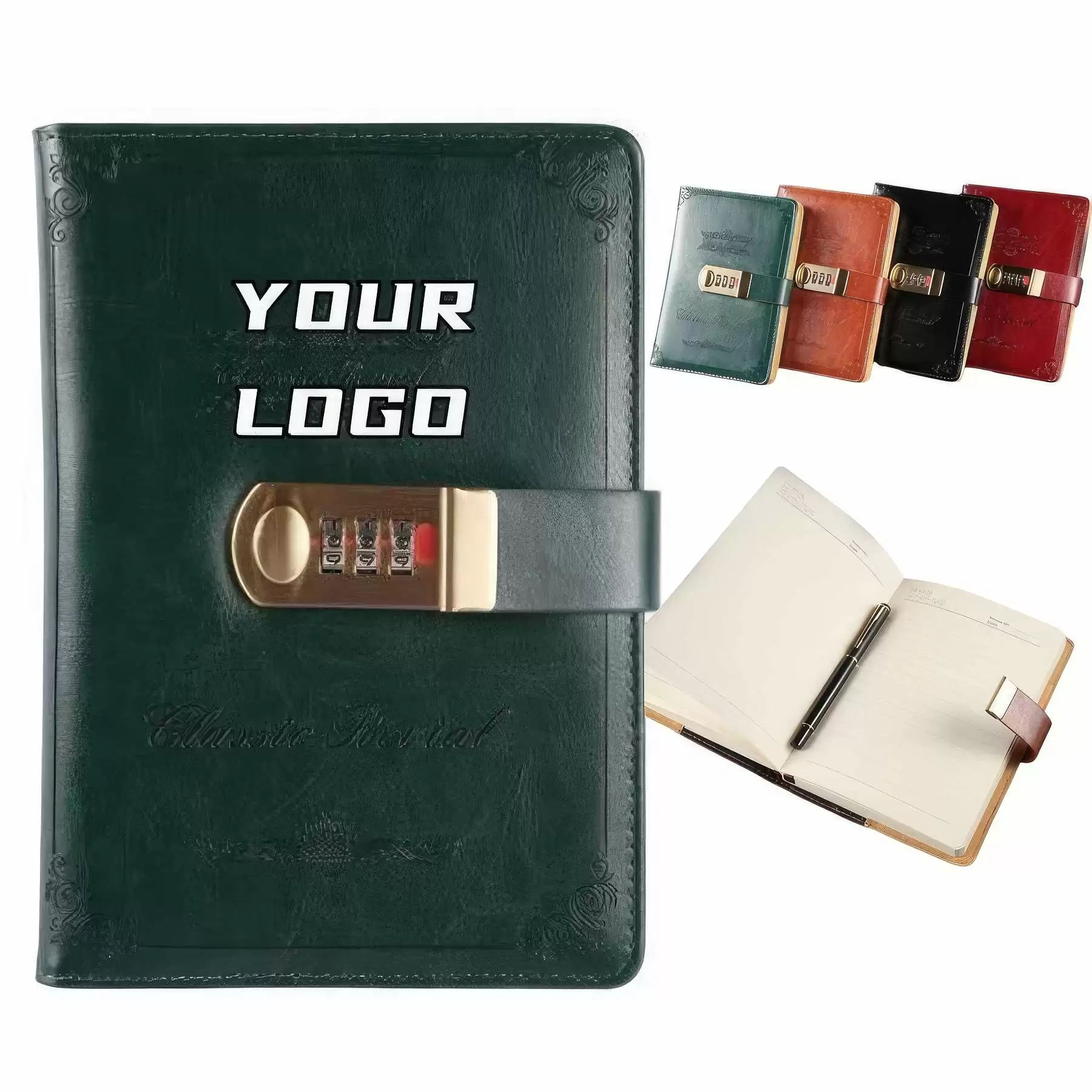 PU Leather A5 Journals with Locks
