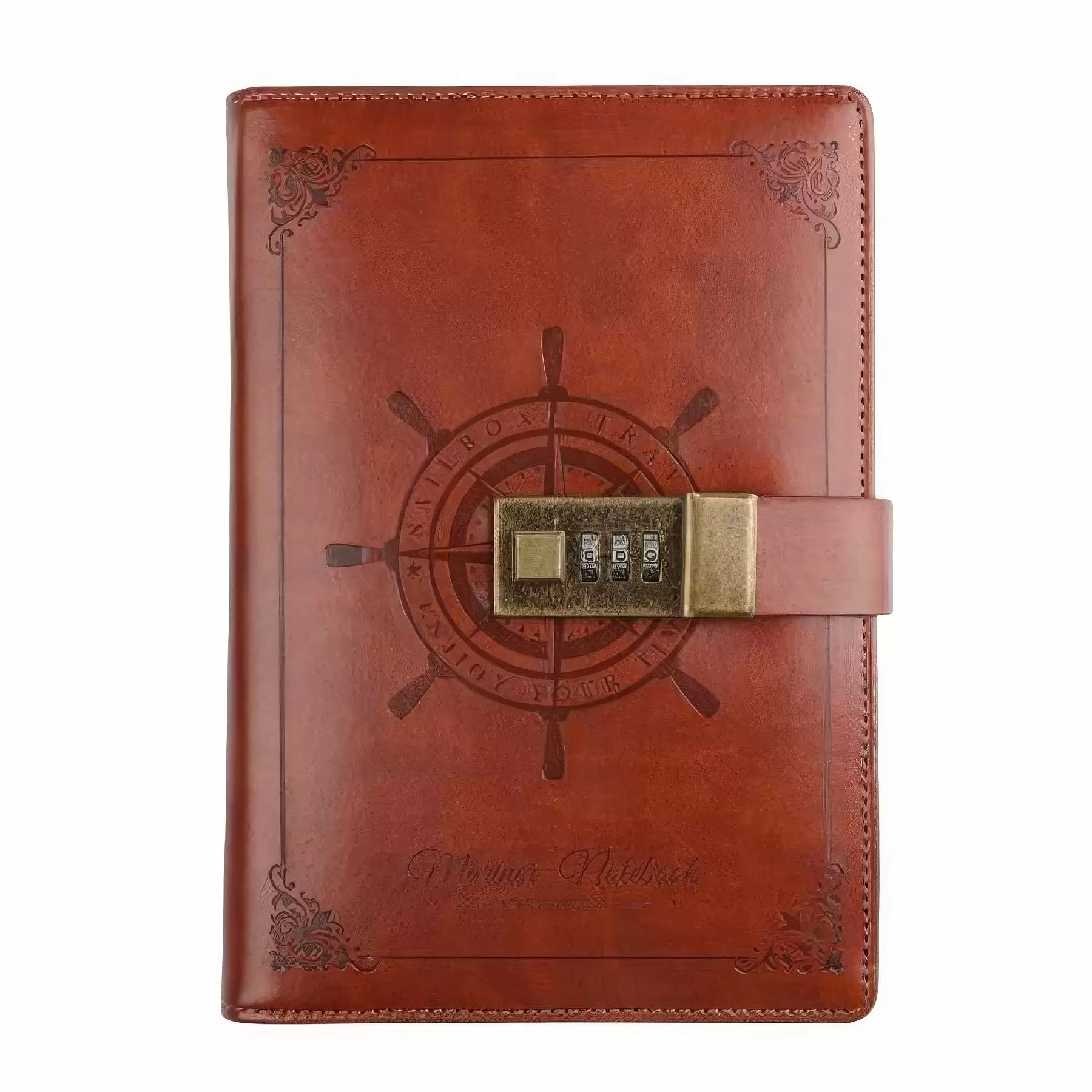 Vintage B6 Diary Notebook with Locks - Image 2